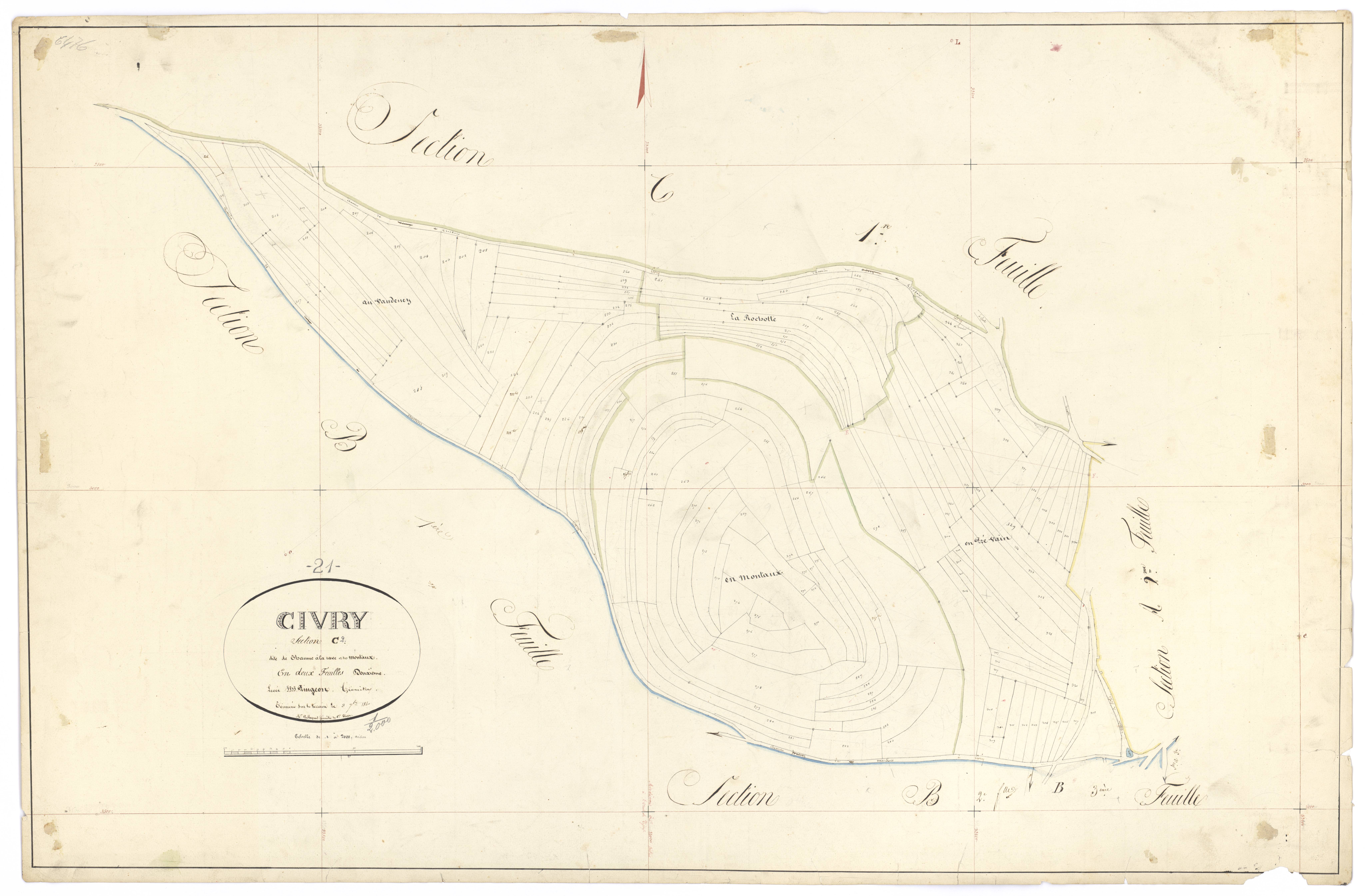Civry-en-Montagne - Section C2 - 3 P PLAN 183/9