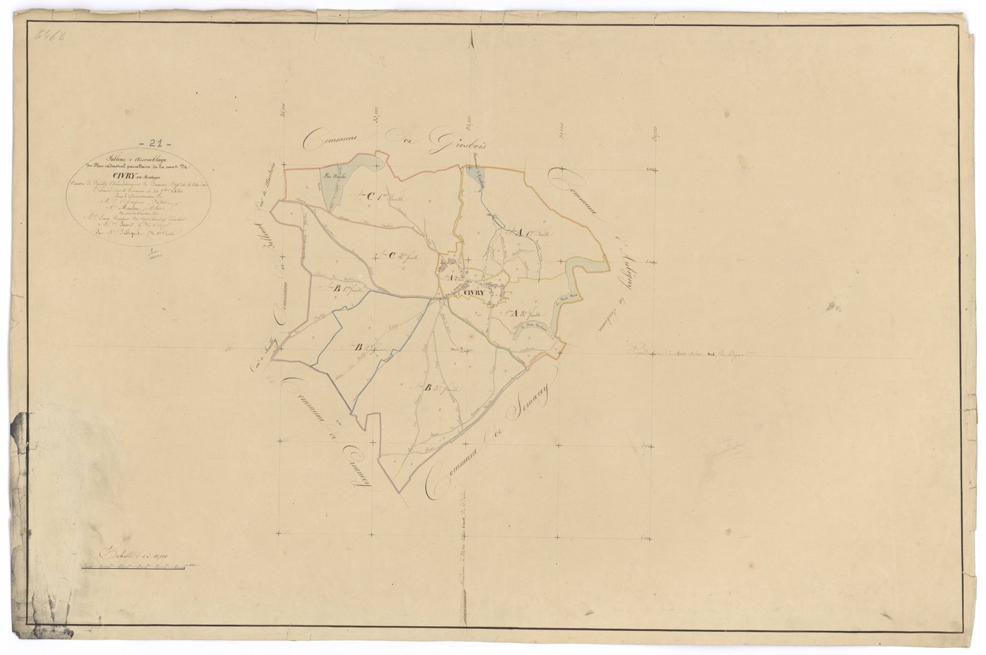 Civry-en-Montagne - Tableau d'assemblage - 3 P PLAN 183/1