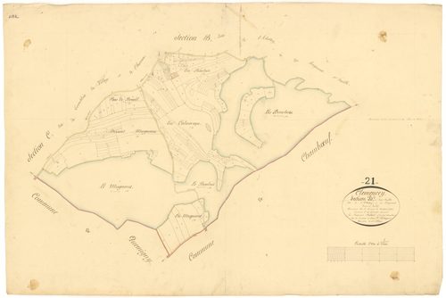 Clémencey - Section B2 - 3 P PLAN 185/4