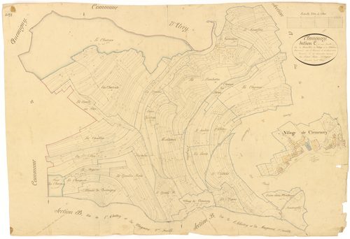 Clémencey - Section C - 3 P PLAN 185/5