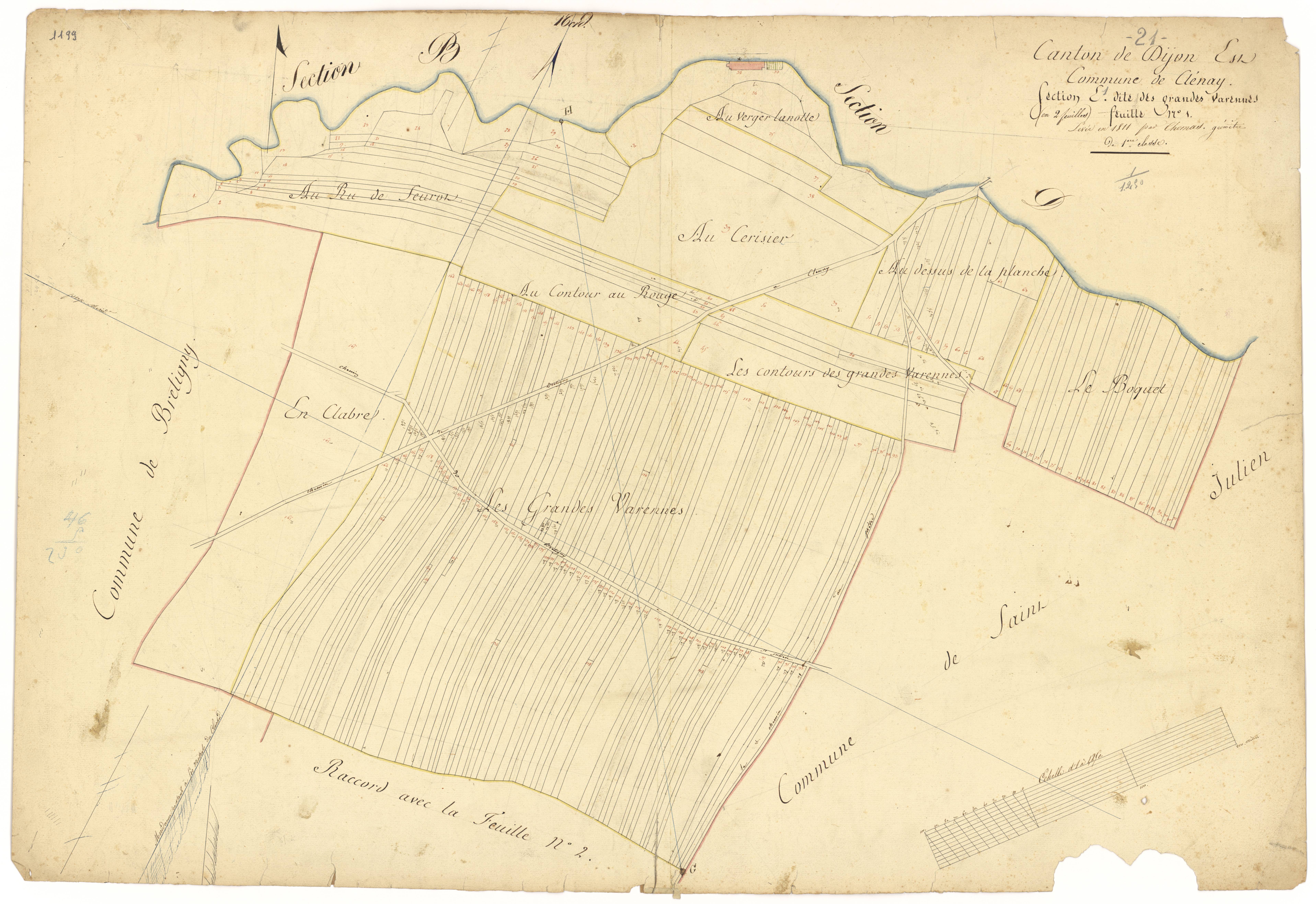 Clénay - Section E1 - 3 P PLAN 186/6