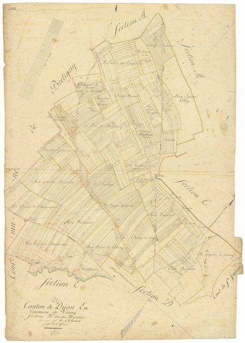 Clénay - Section B - 3 P PLAN 186/3