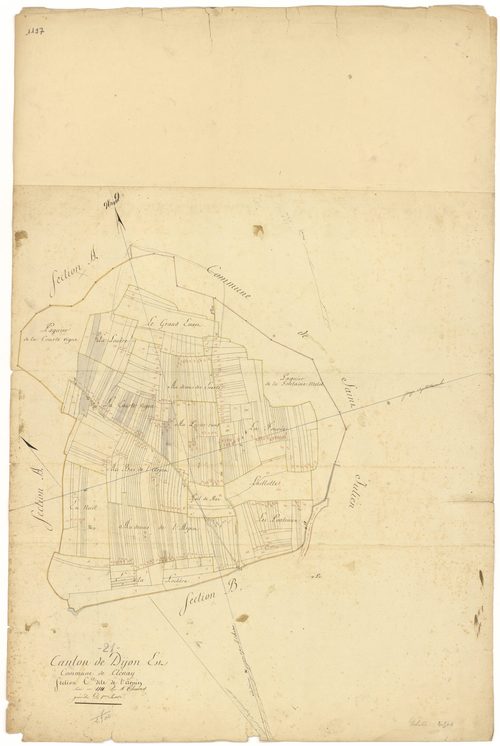 Clénay - Section C - 3 P PLAN 186/4