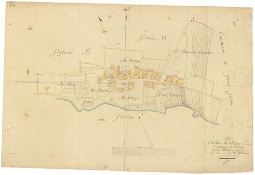 Clénay - Section D - 3 P PLAN 186/5