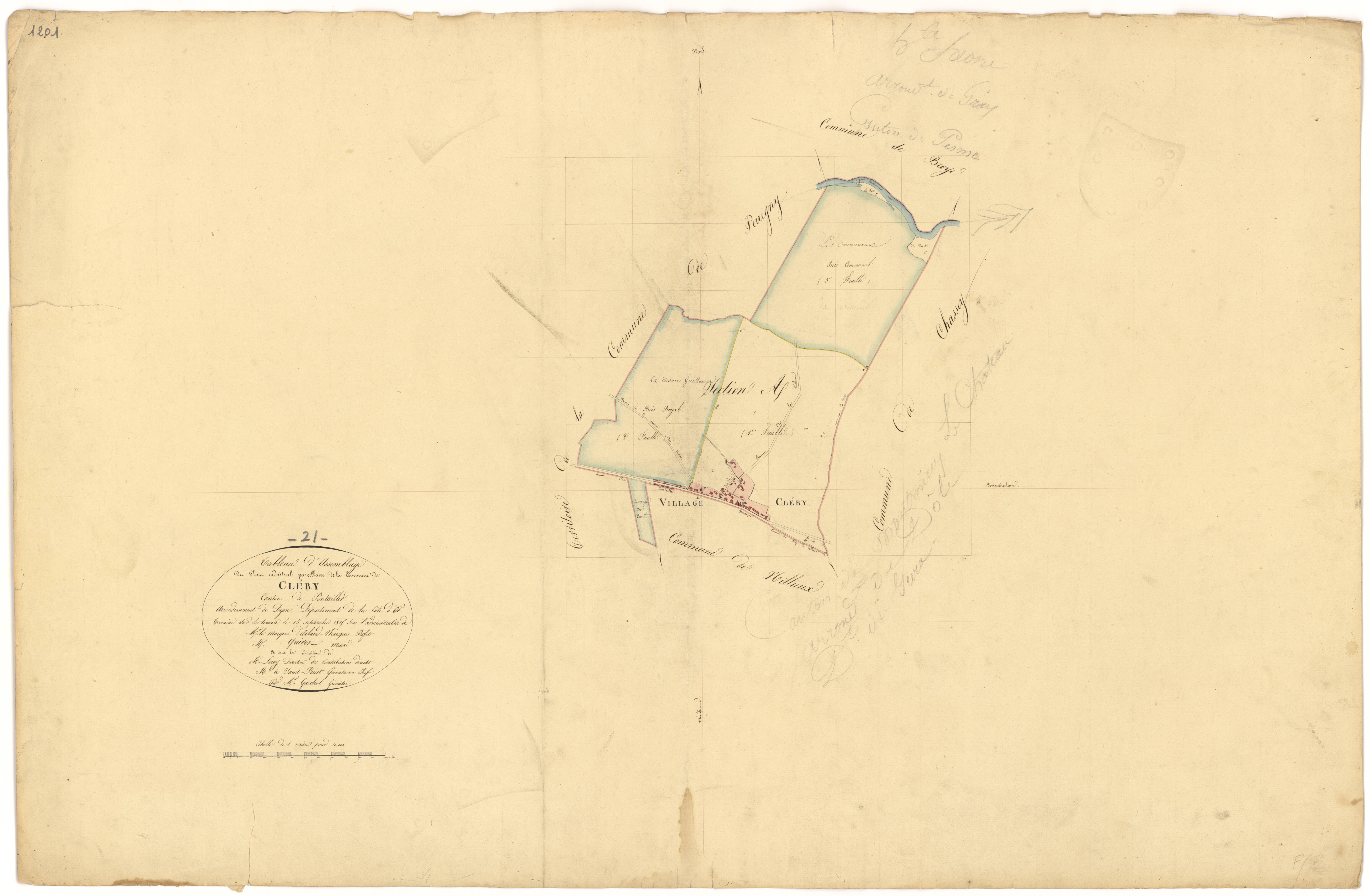 Cléry - Tableau d'assemblage - 3 P PLAN 187/1