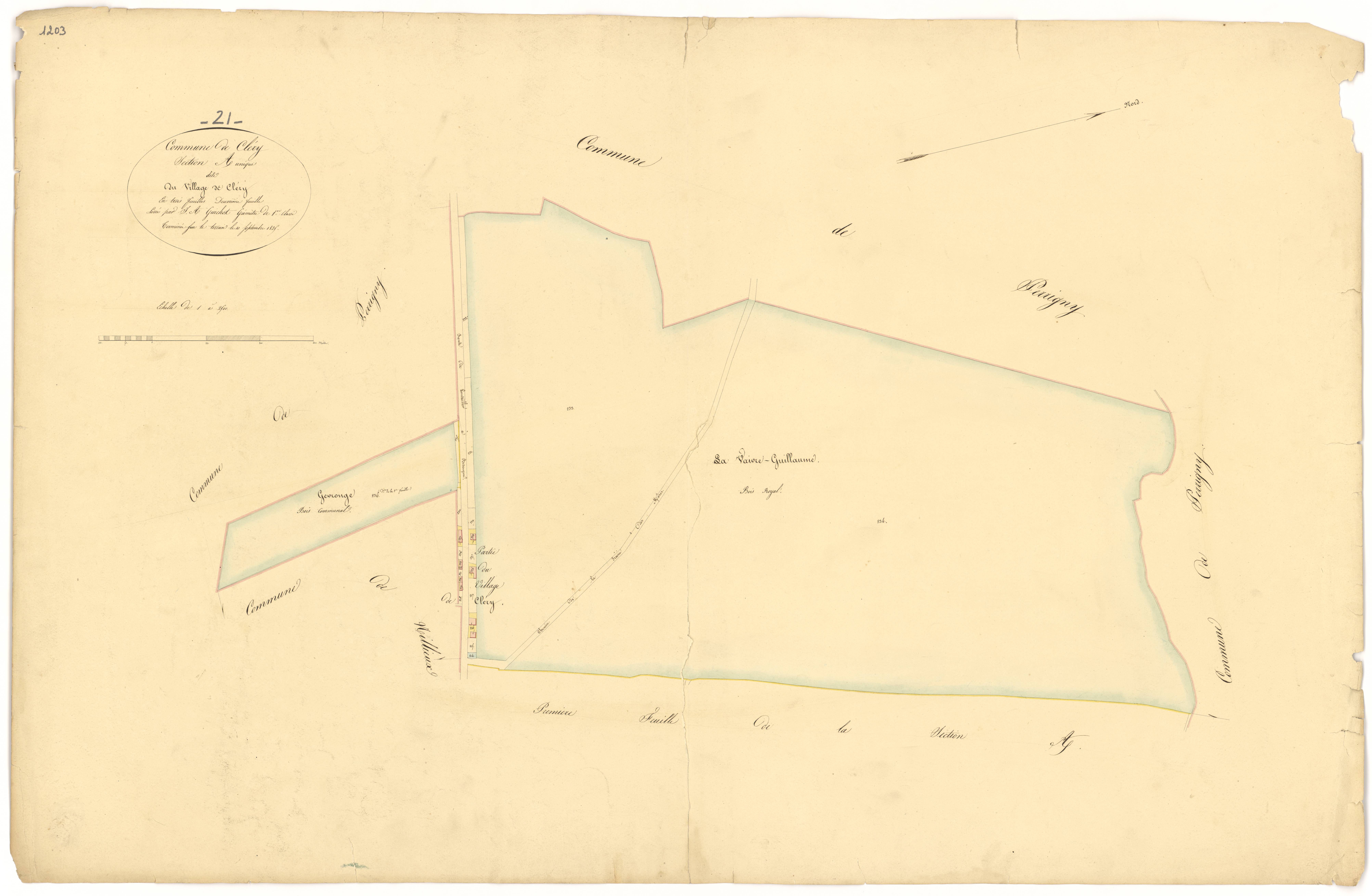 Cléry - Section A2 - 3 P PLAN 187/3