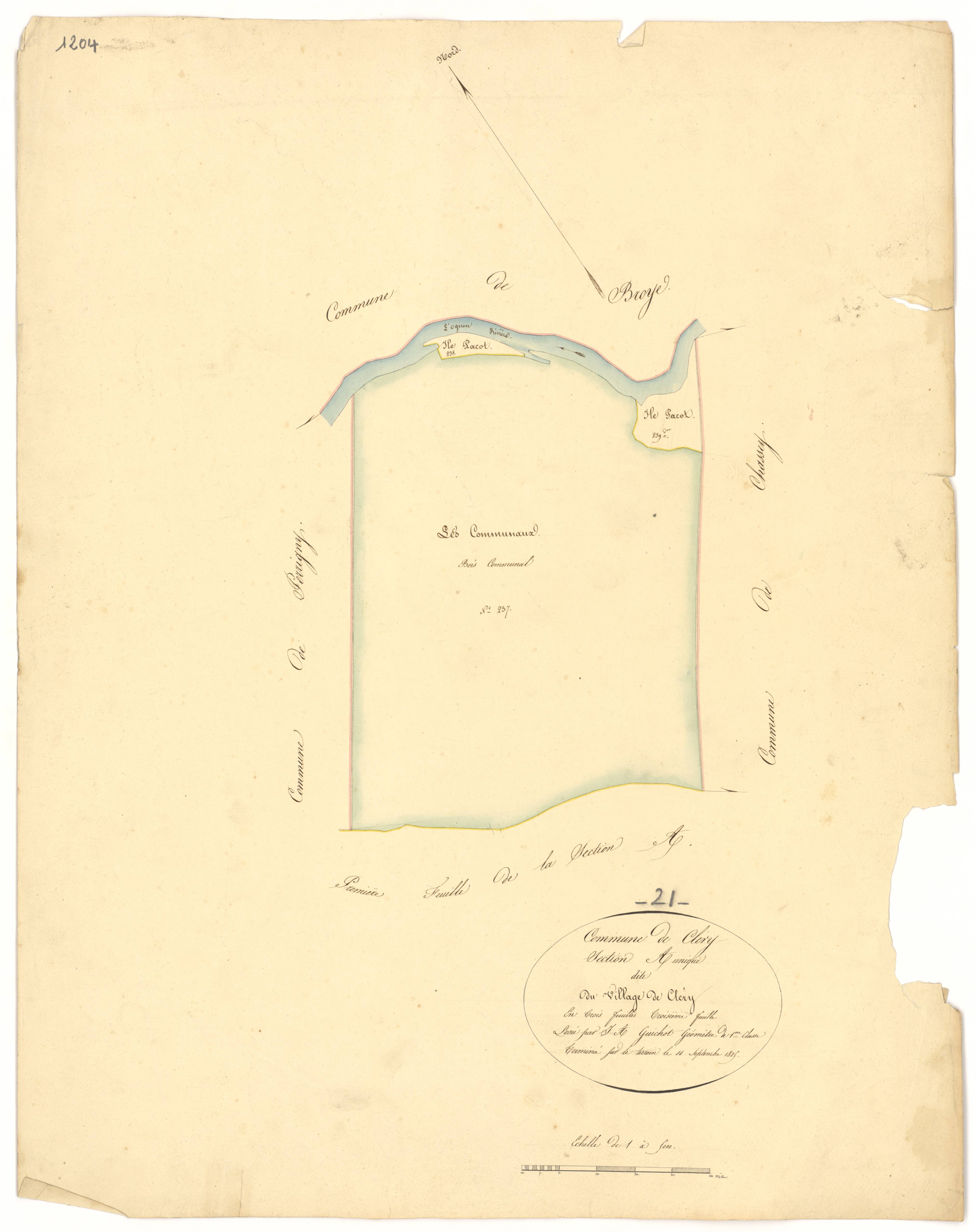 Cléry - Section A3 - 3 P PLAN 187/4