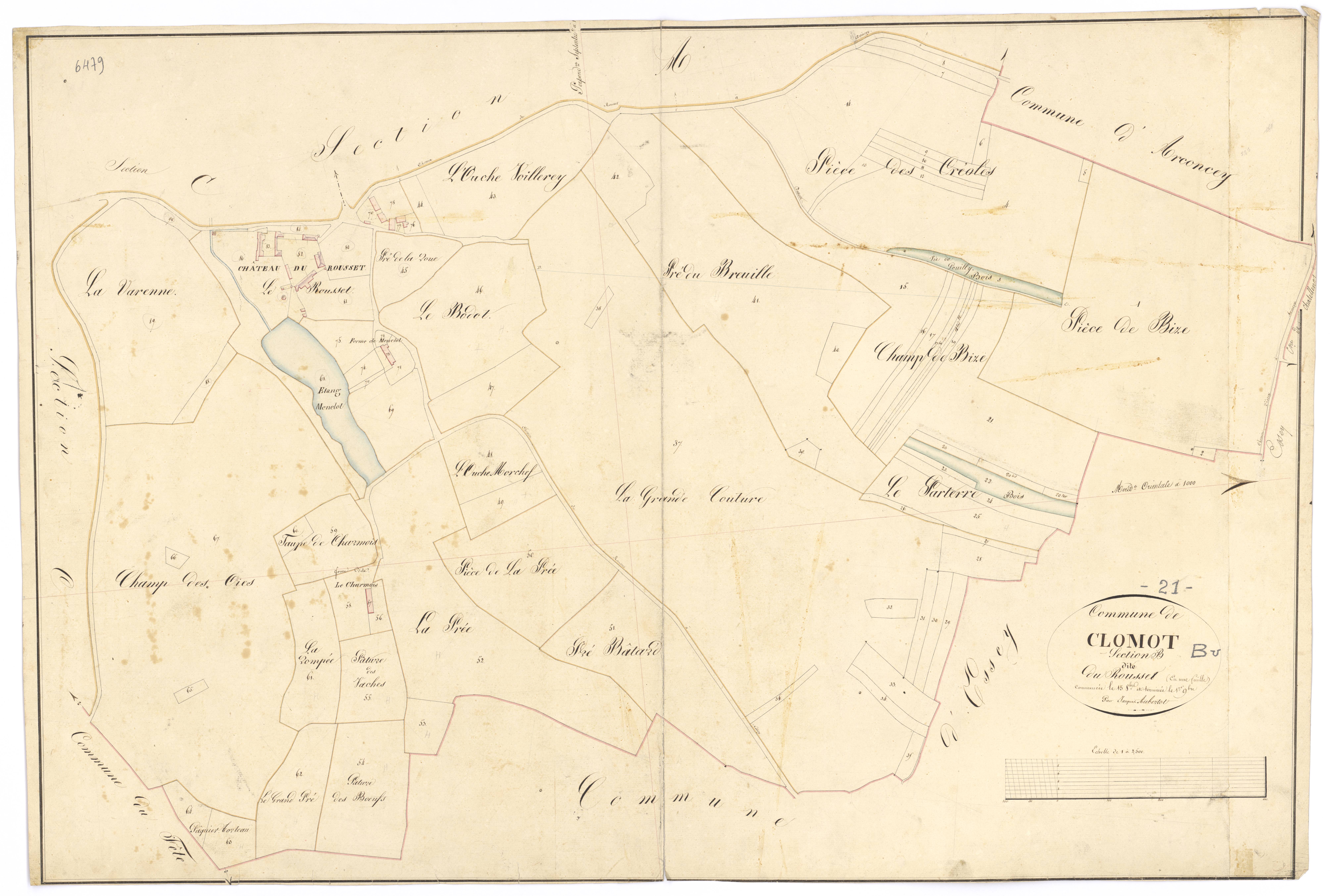 Clomot - Section B - 3 P PLAN 188/3
