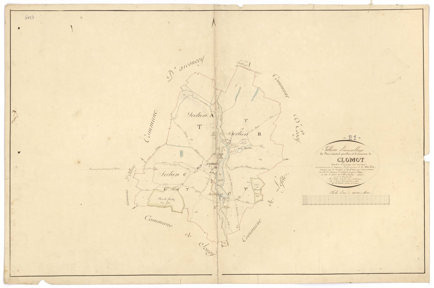 Clomot - Tableau d'assemblage - 3 P PLAN 188/1