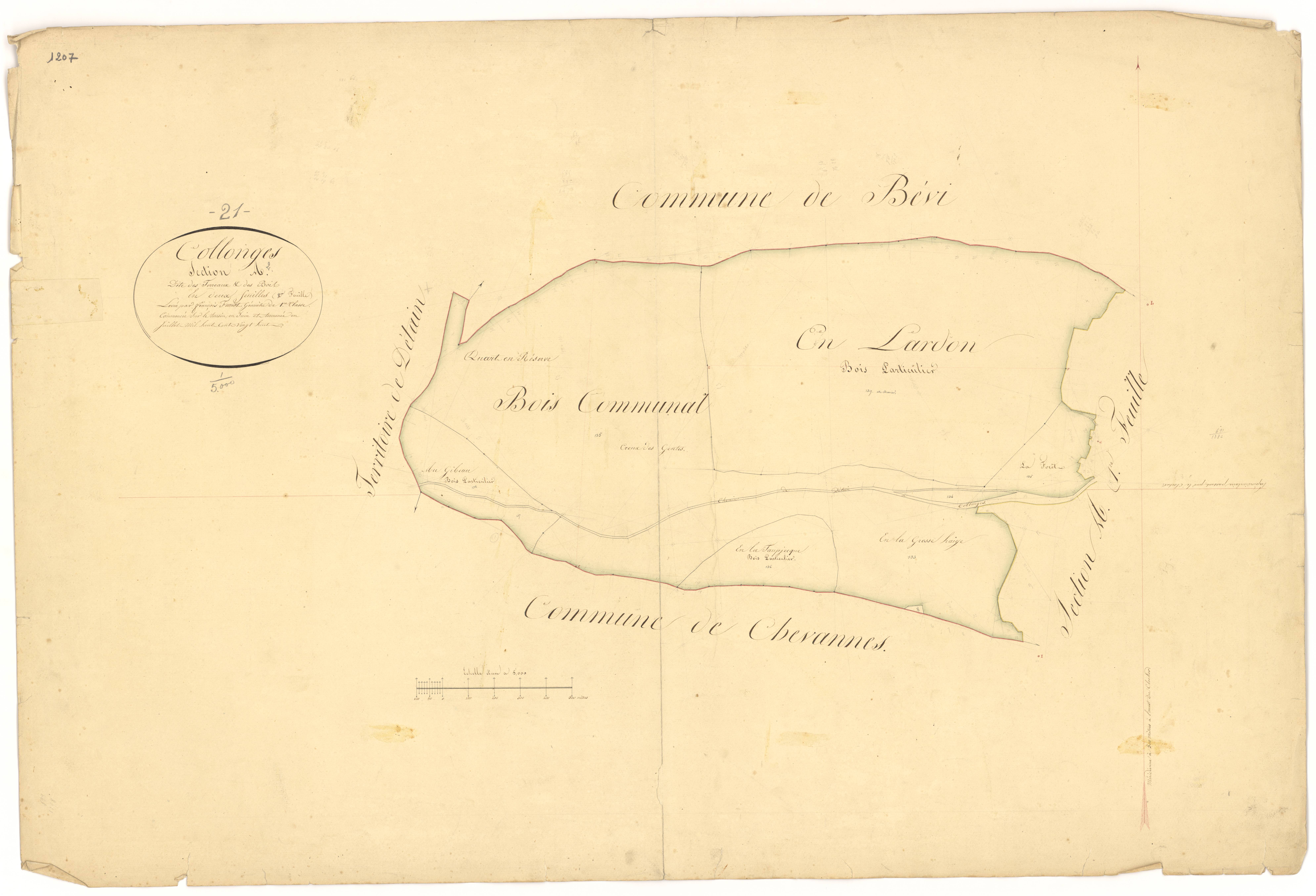 Collonges-lès-Bévy - Section A2 - 3 P PLAN 189/3