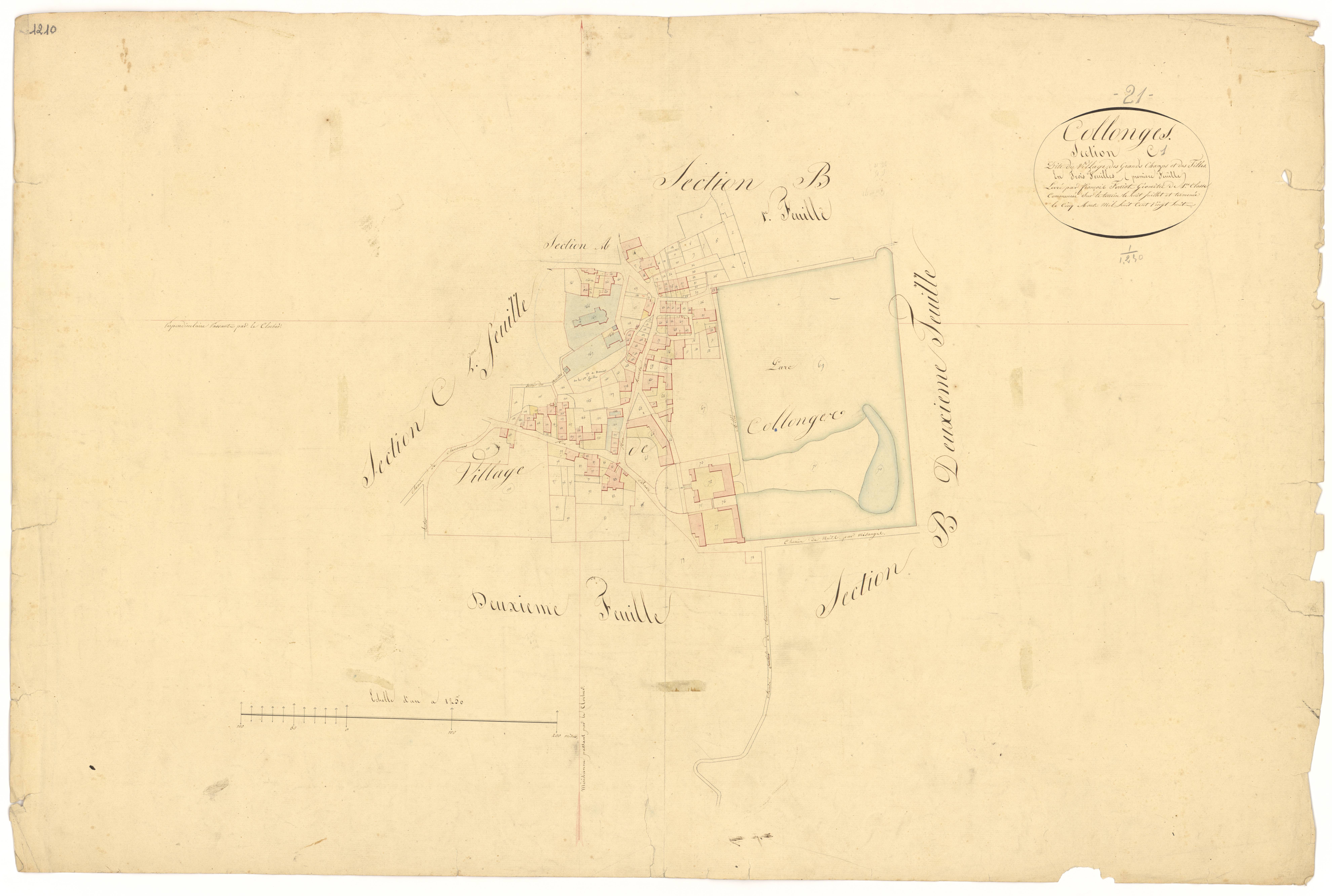 Collonges-lès-Bévy - Section C1 - 3 P PLAN 189/6