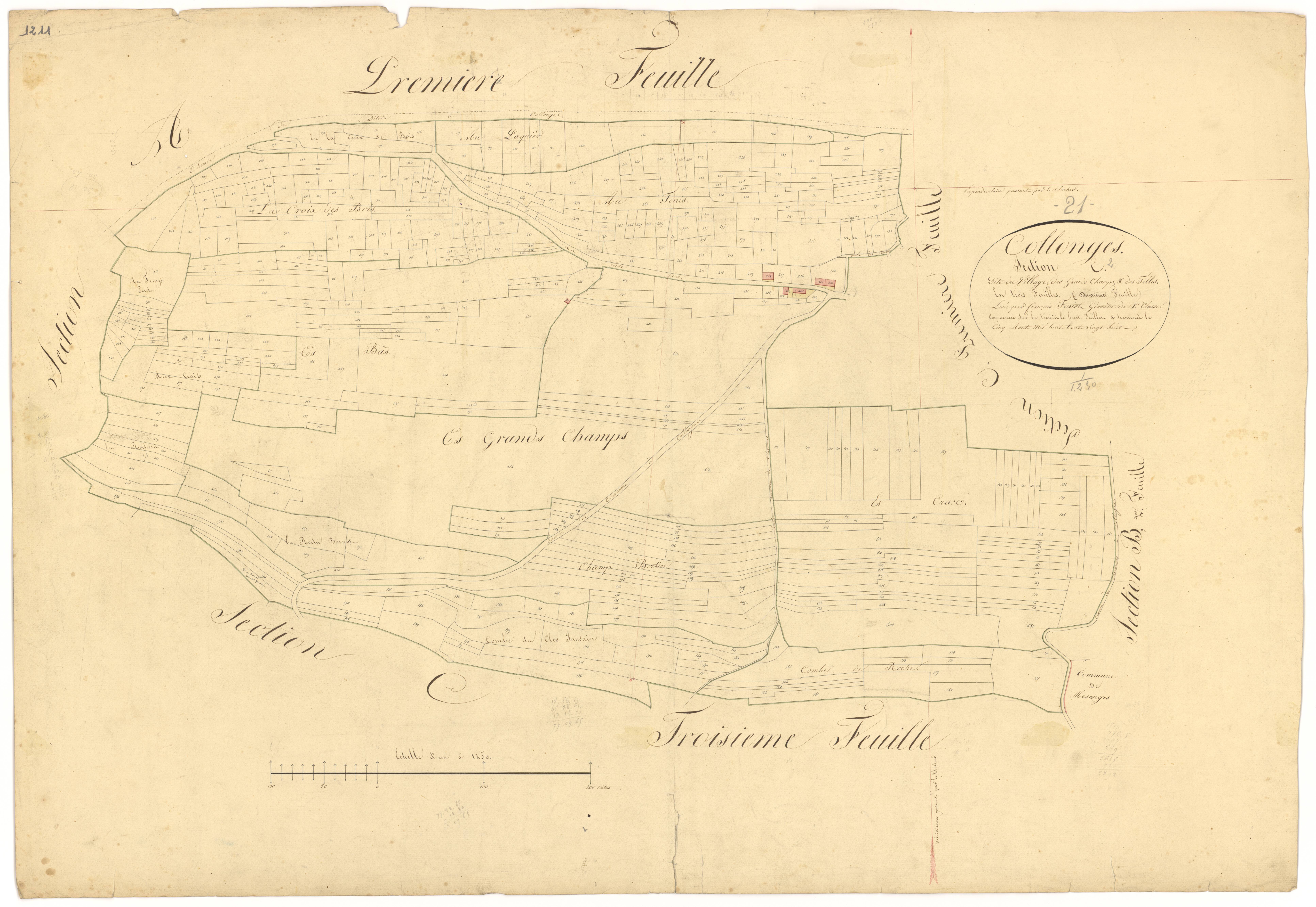 Collonges-lès-Bévy - Section C2 - 3 P PLAN 189/7