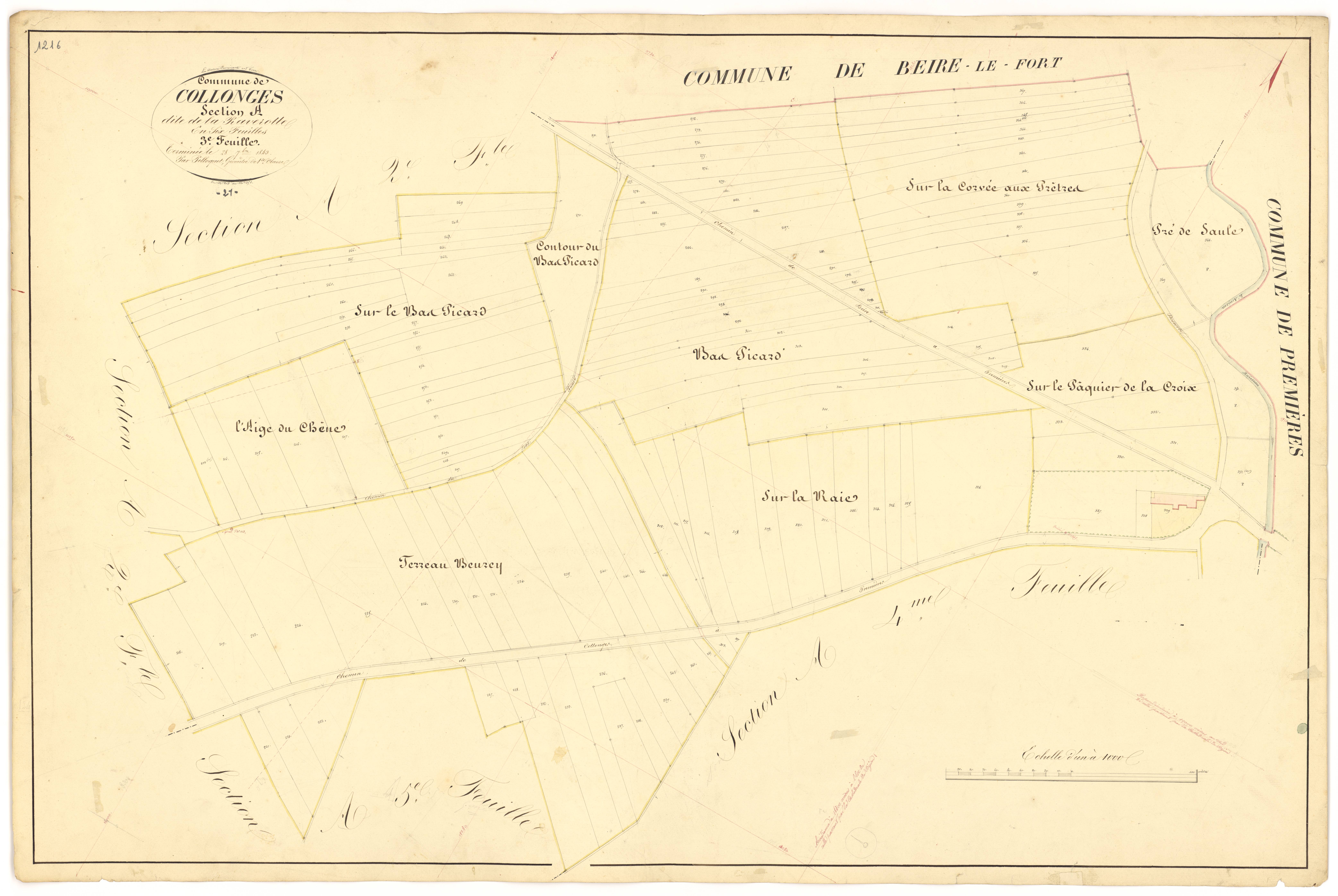 Collonges-lès-Premières - Section A3 - 3 P PLAN 190/4