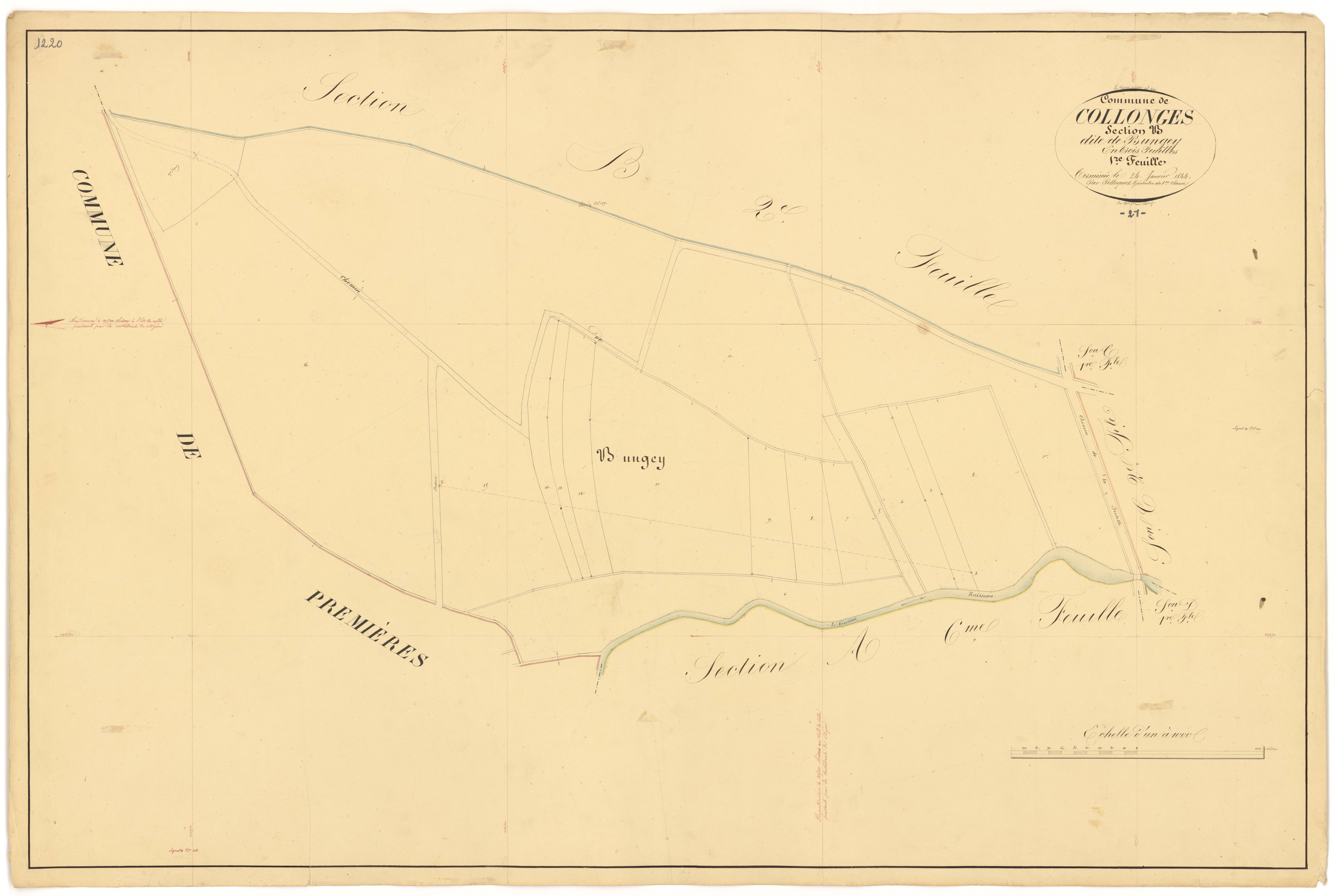 Collonges-lès-Premières - Section B1 - 3 P PLAN 190/8