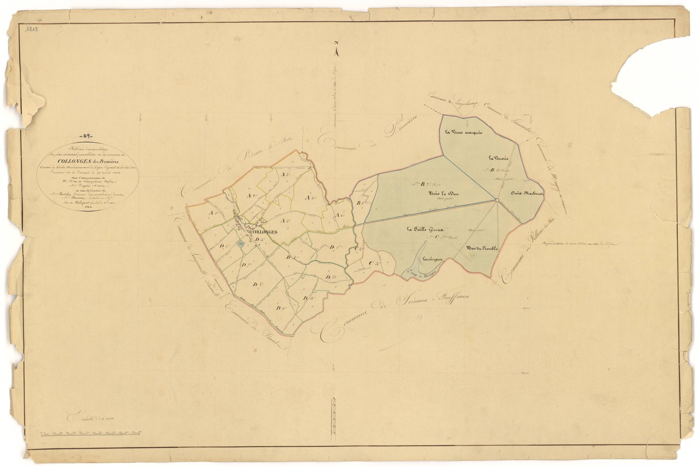 Collonges-lès-Premières - Tableau d'assemblage - 3 P PLAN 190/1