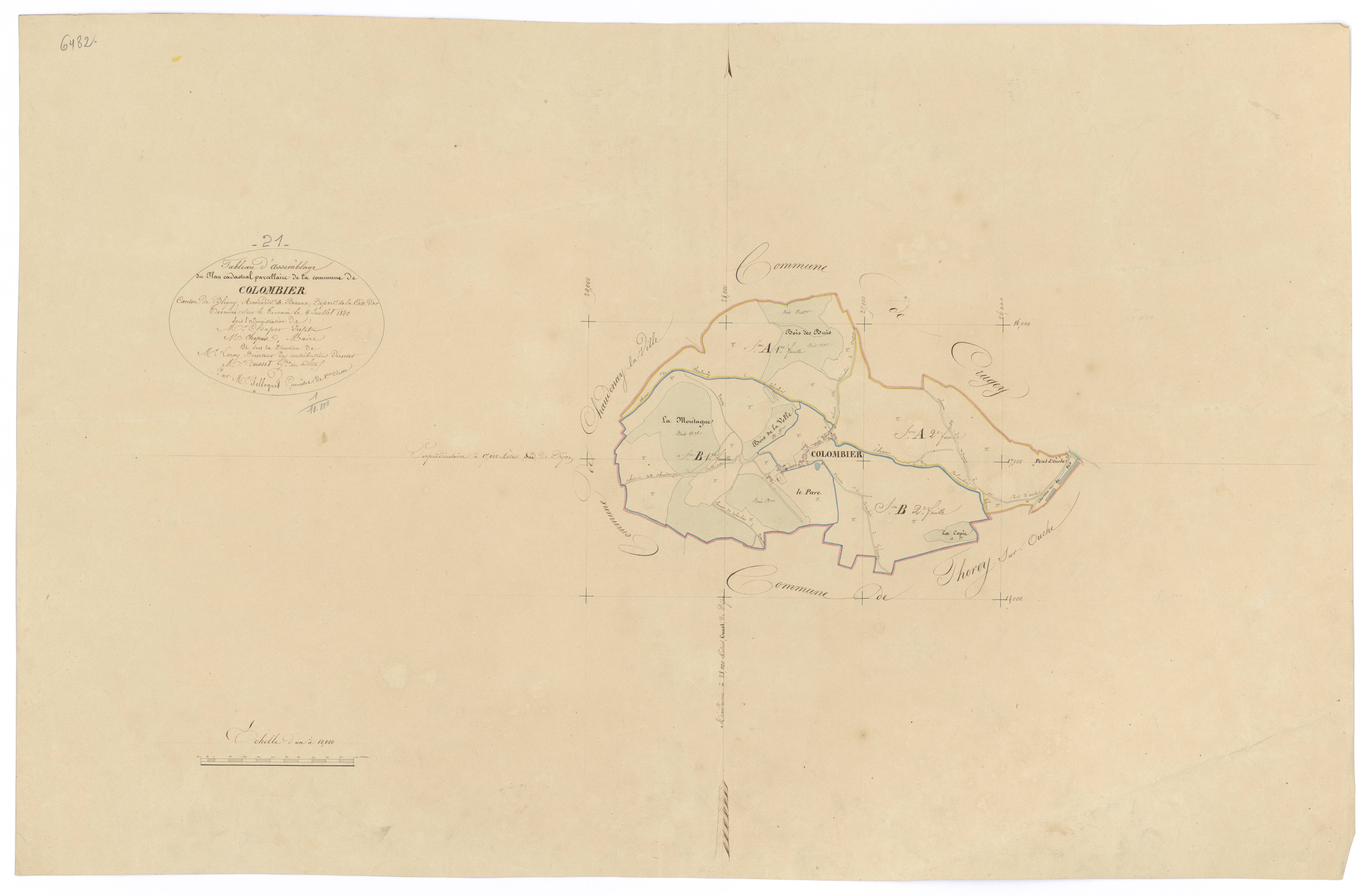 Colombier - Tableau d'assemblage - 3 P PLAN 191/1
