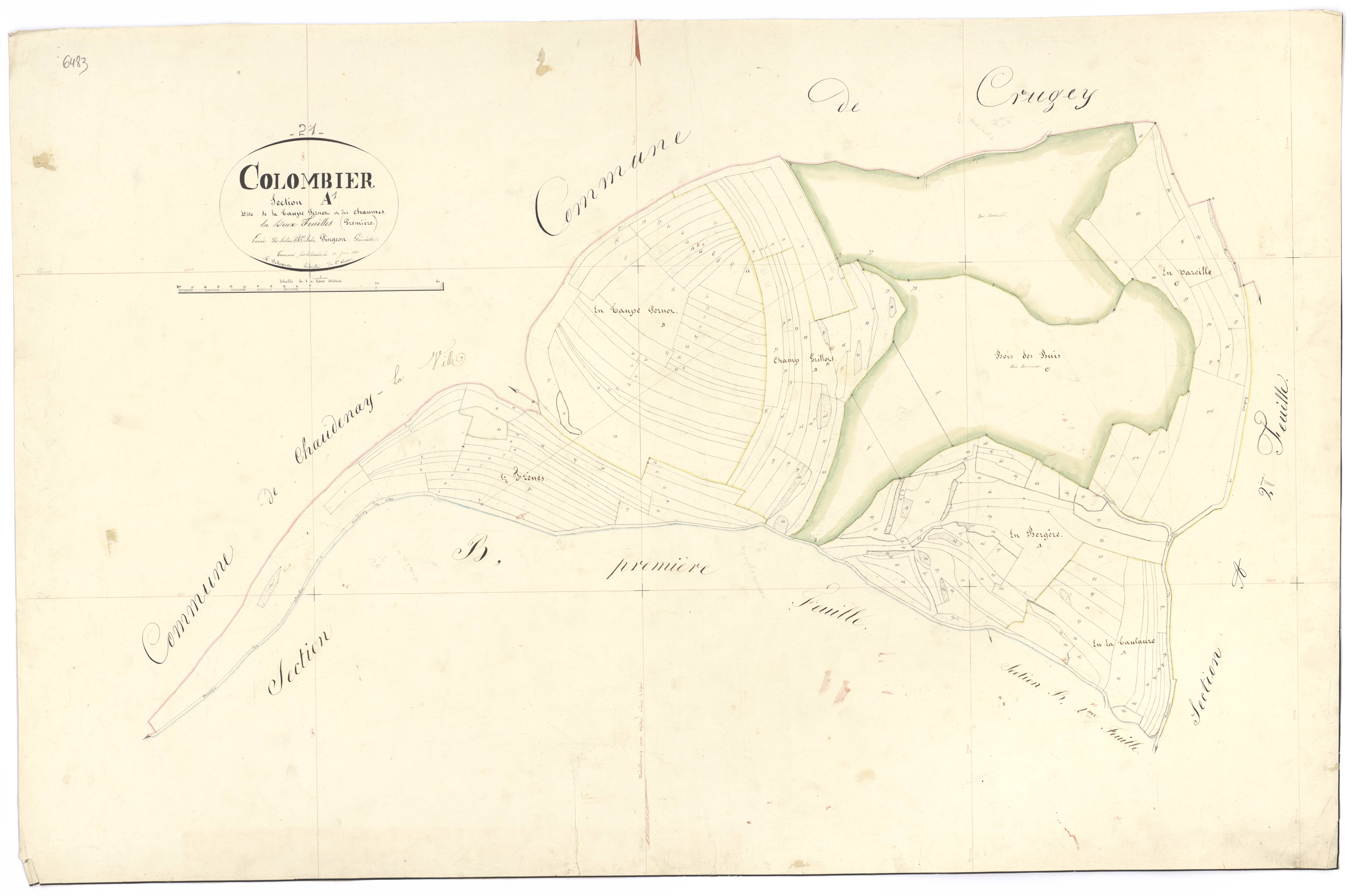 Colombier - Section A1 - 3 P PLAN 191/2