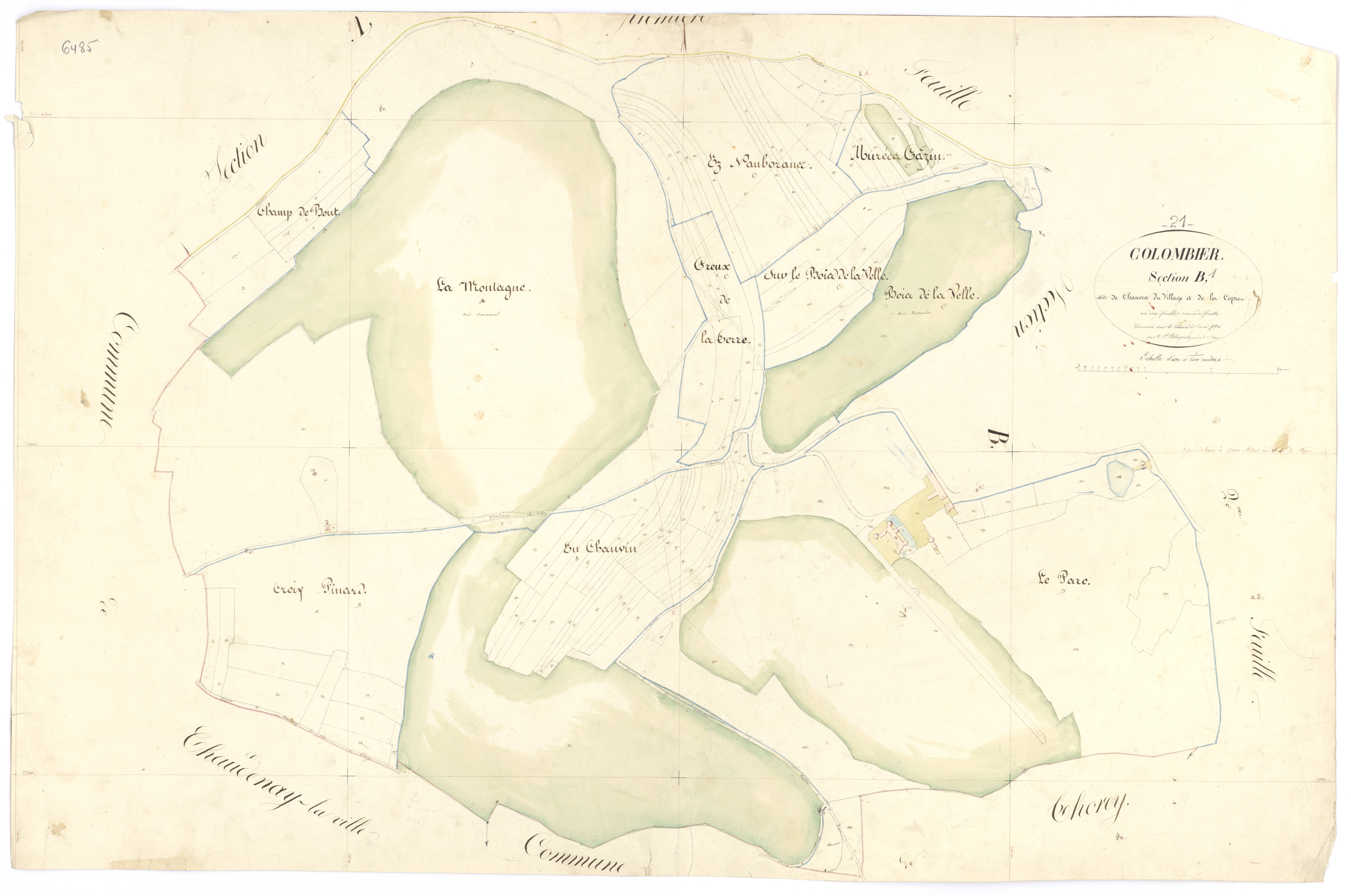 Colombier - Section B1 - 3 P PLAN 191/4