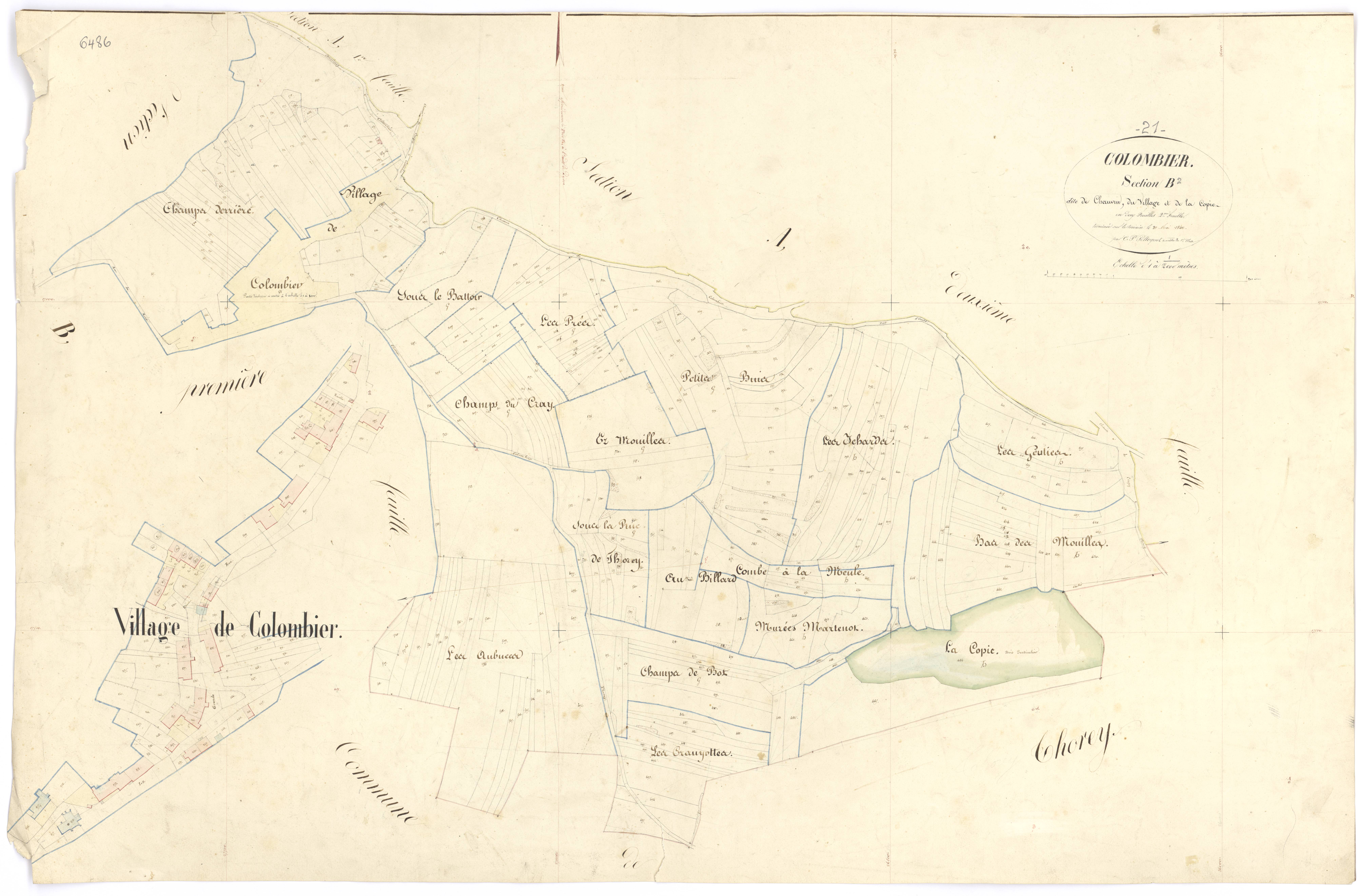 Colombier - Section B2 - 3 P PLAN 191/5