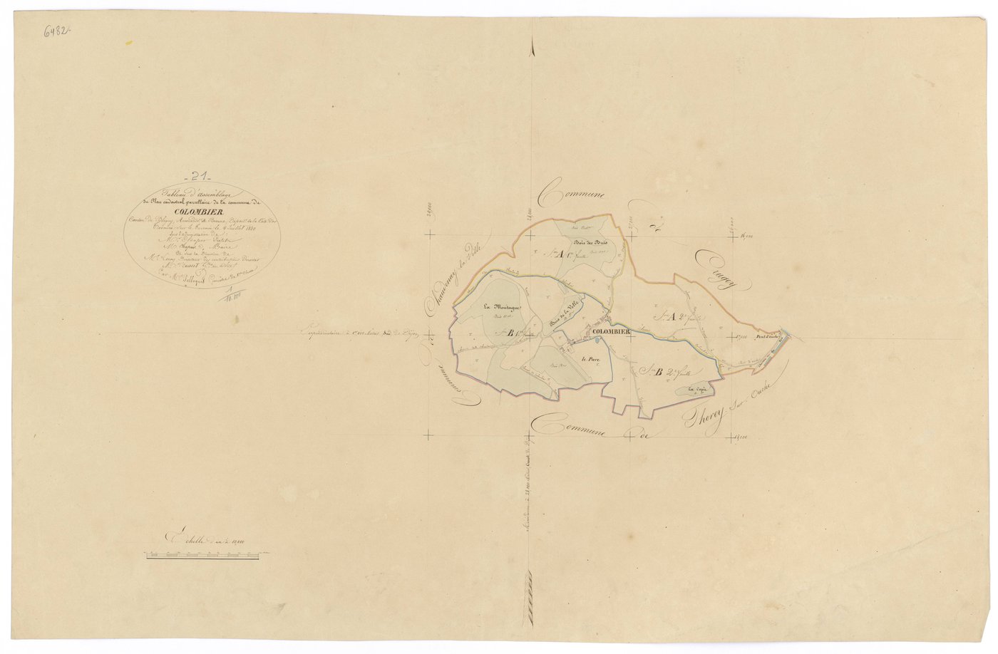 Colombier - Tableau d'assemblage - 3 P PLAN 191/1