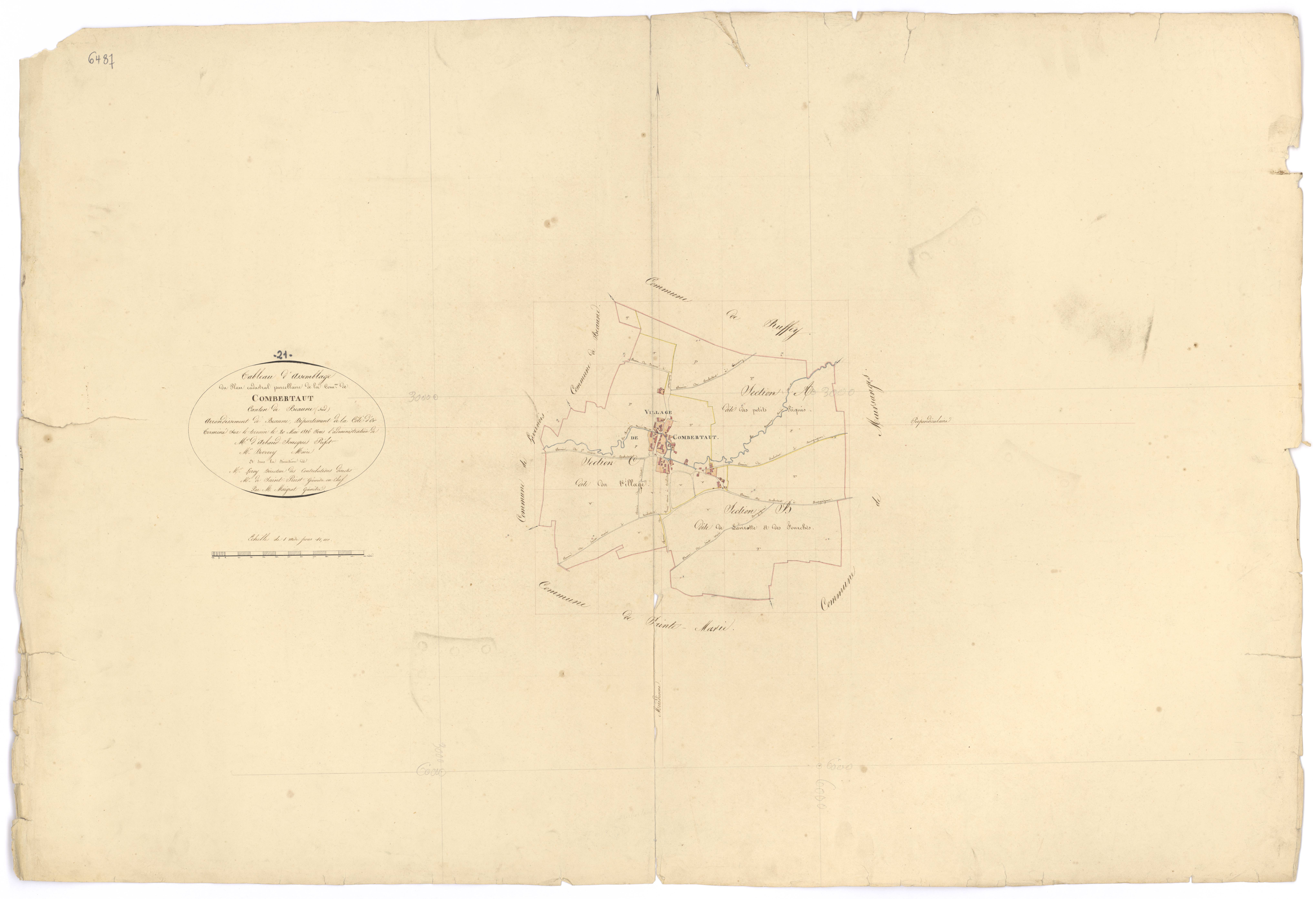Combertault - Tableau d'assemblage - 3 P PLAN 192/1