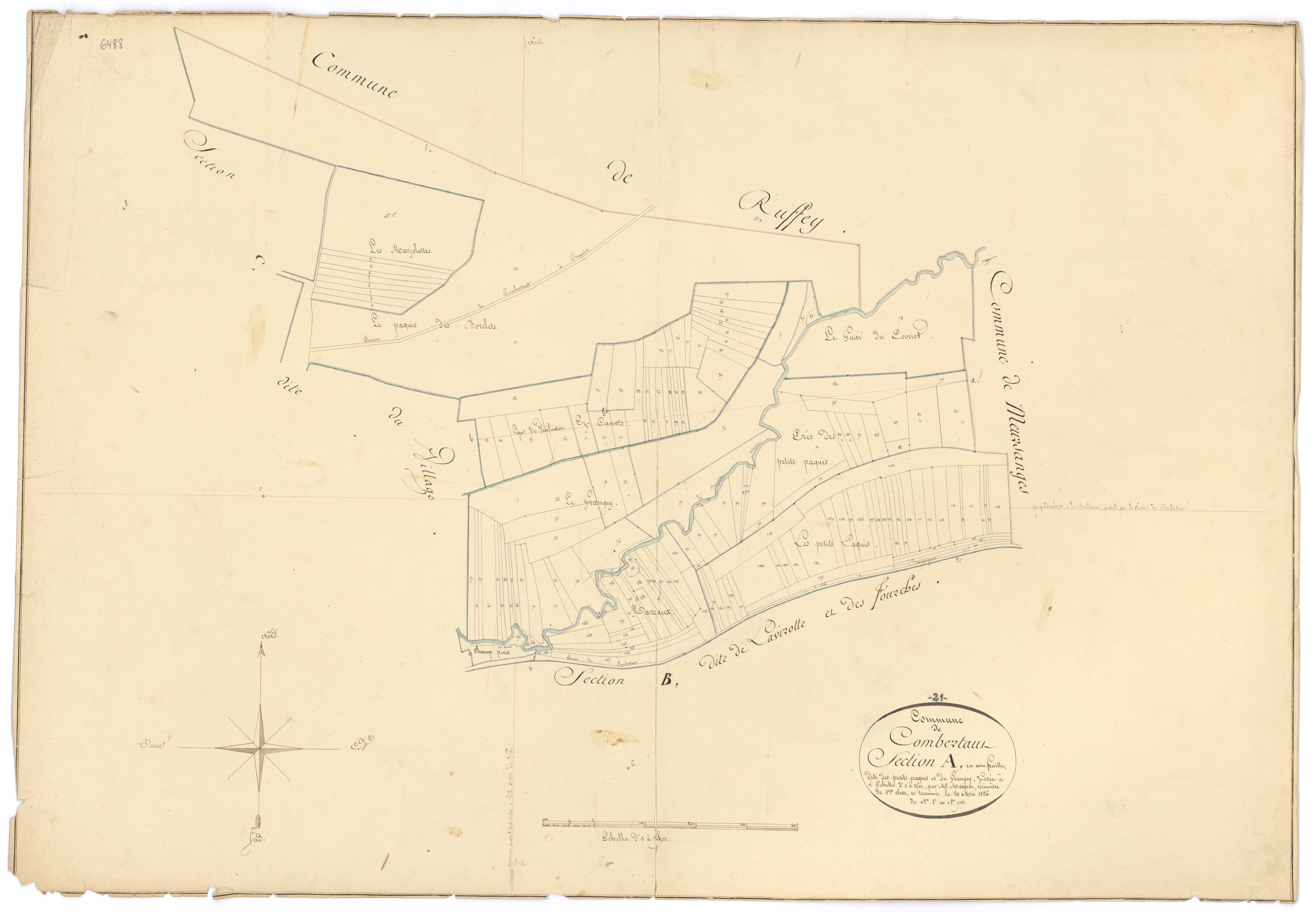 Combertault - Section A - 3 P PLAN 192/2