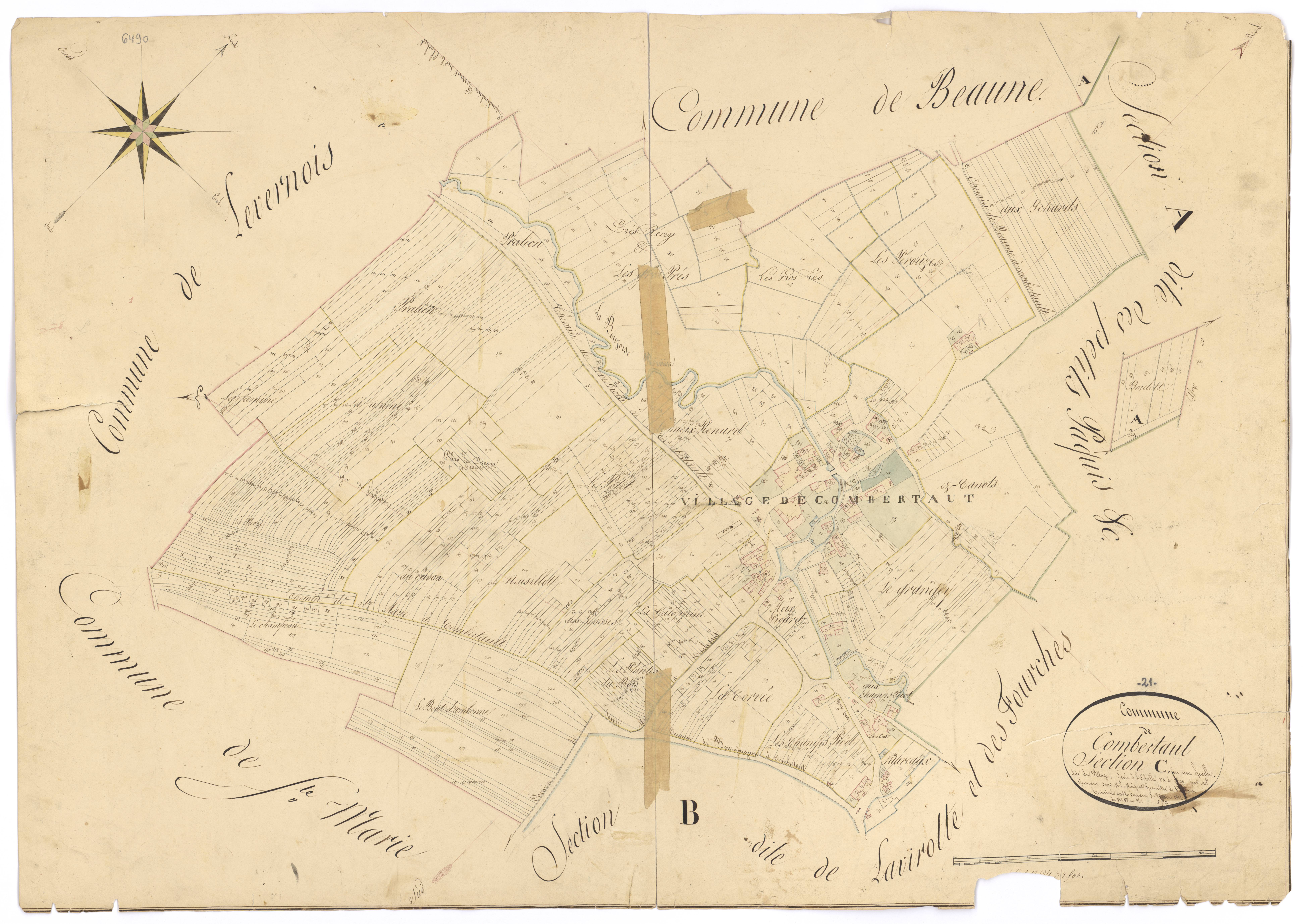 Combertault - Section C - 3 P PLAN 192/4