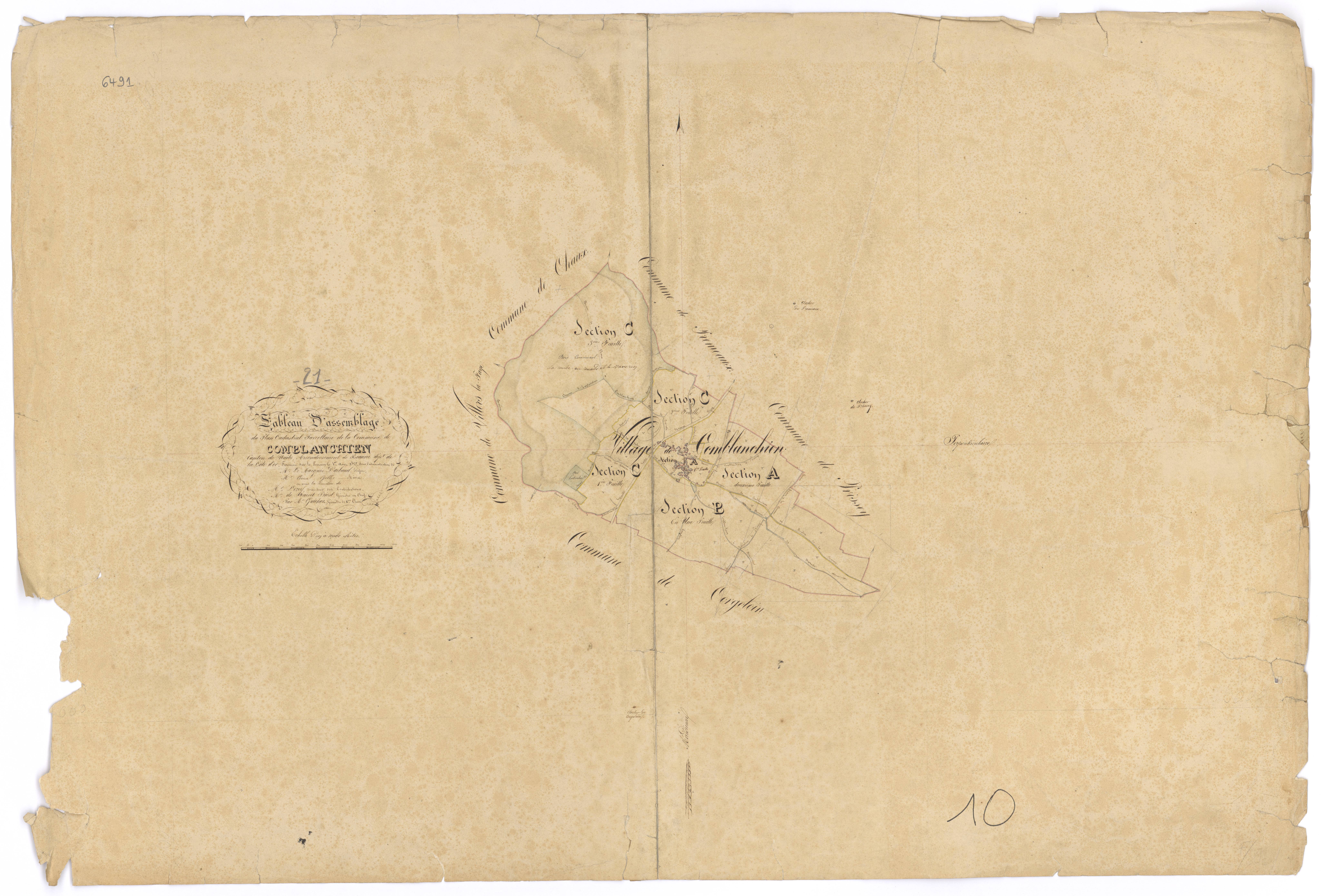 Comblanchien - Tableau d'assemblage - 3 P PLAN 193/1