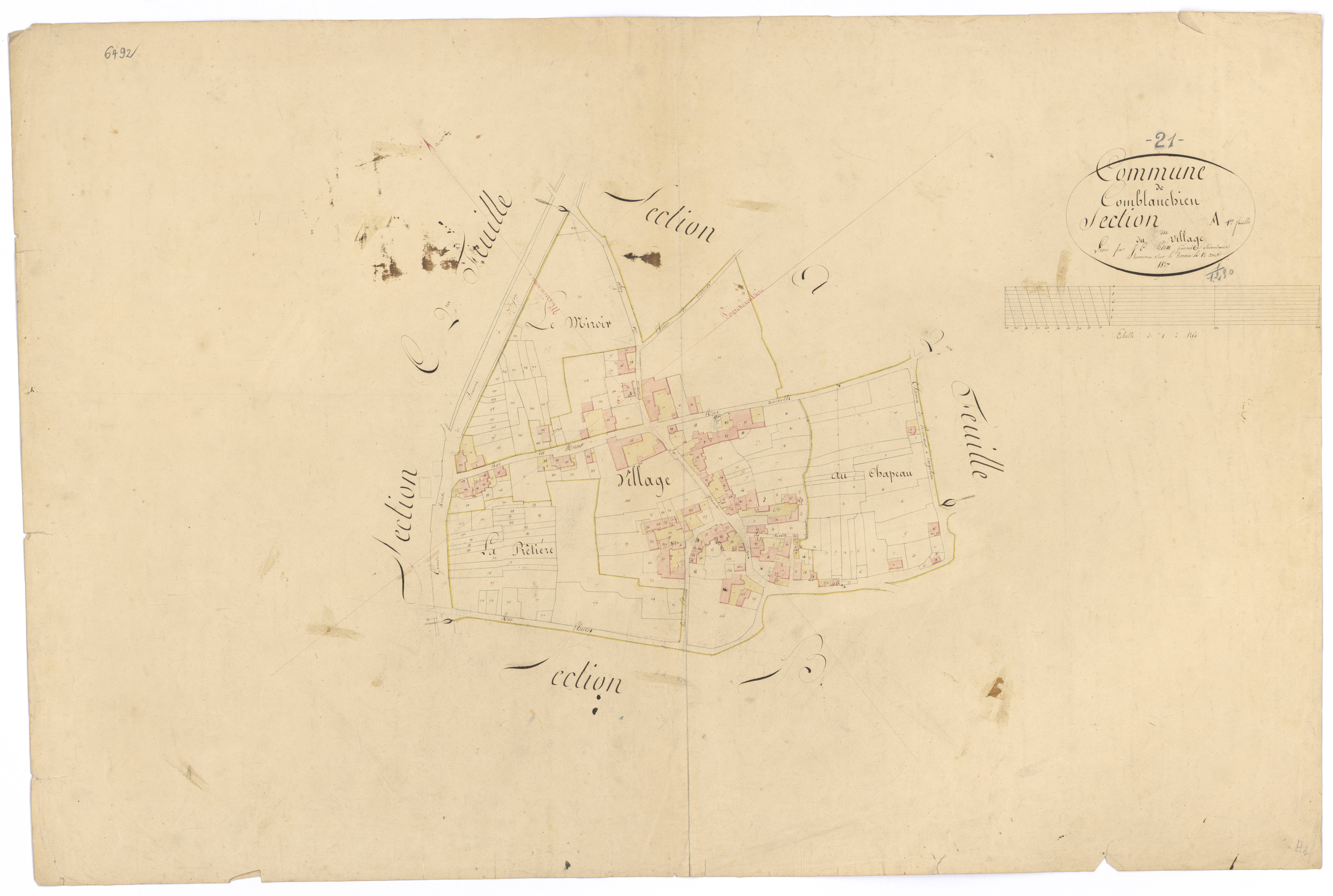 Comblanchien - Section A1 - 3 P PLAN 193/2