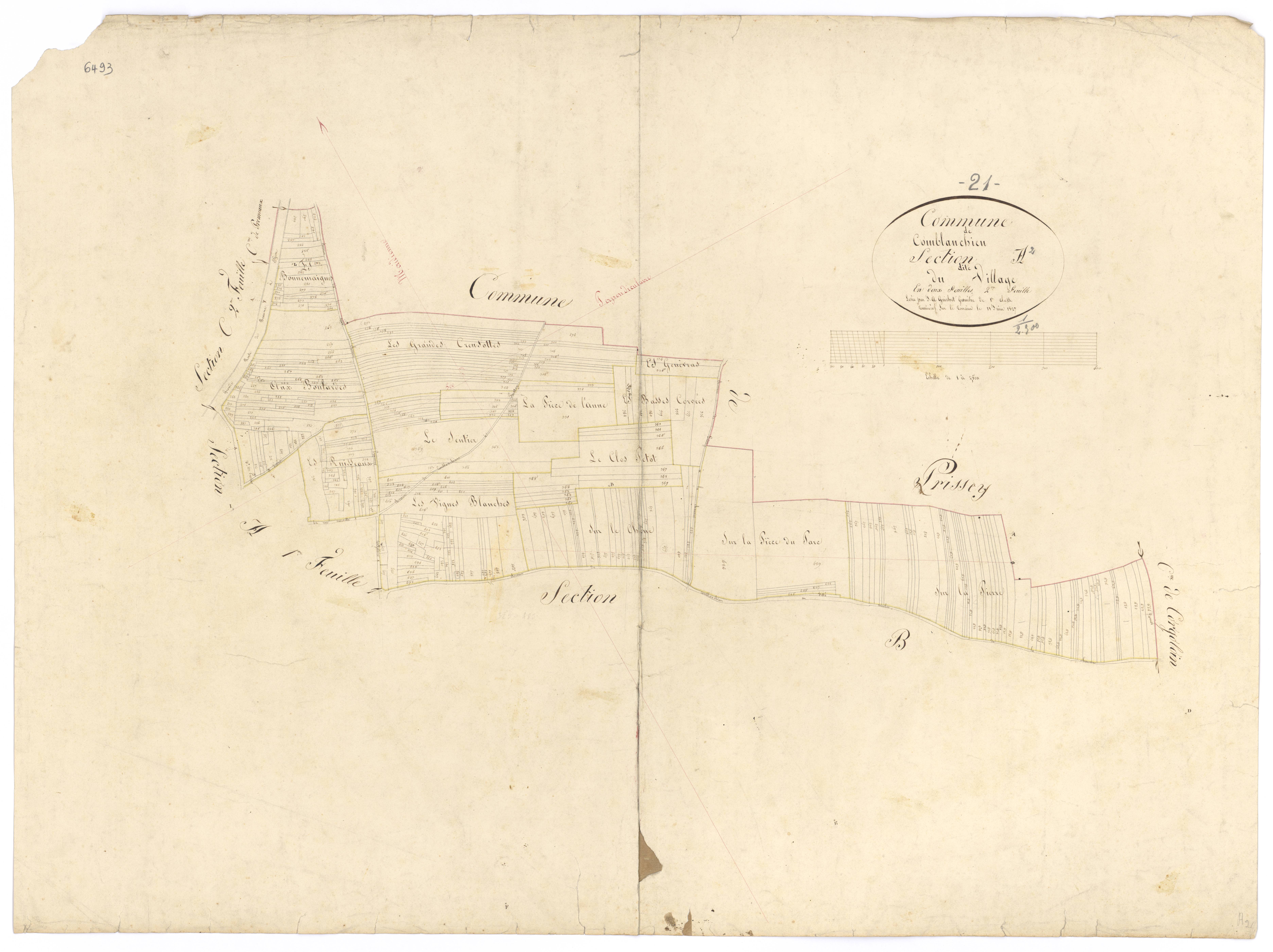 Comblanchien - Section A2 - 3 P PLAN 193/3