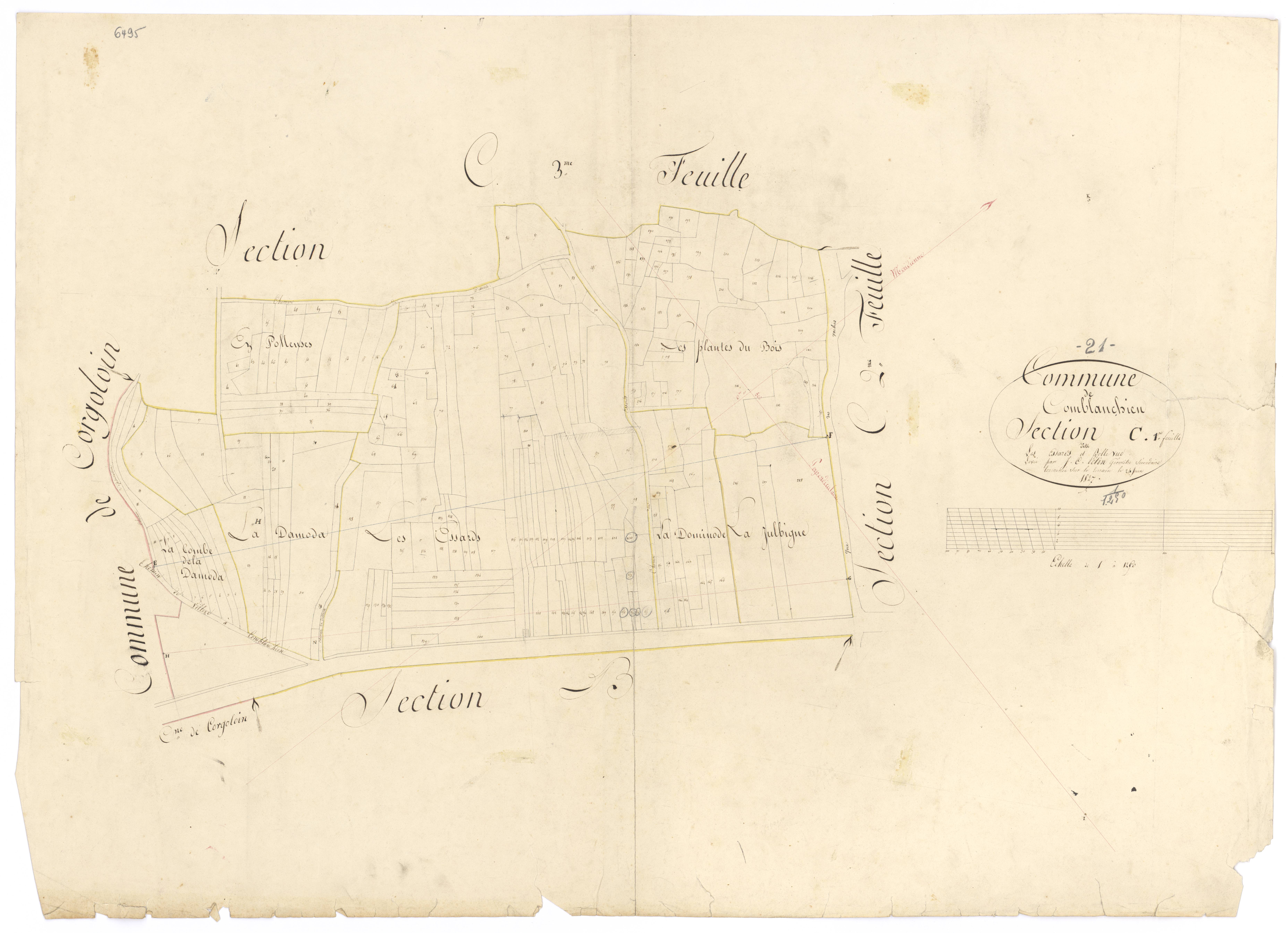 Comblanchien - Section C1 - 3 P PLAN 193/5