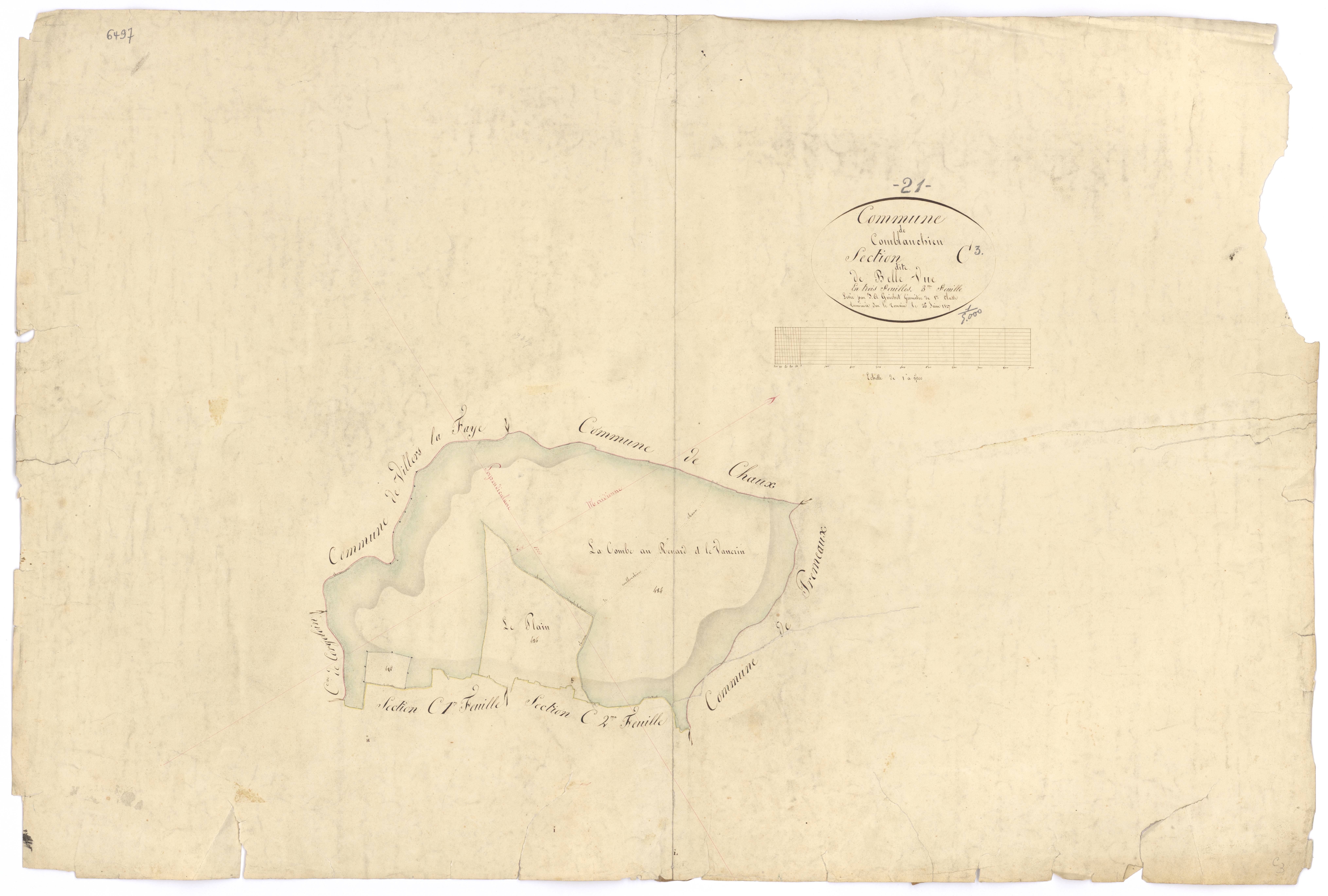Comblanchien - Section C3 - 3 P PLAN 193/7