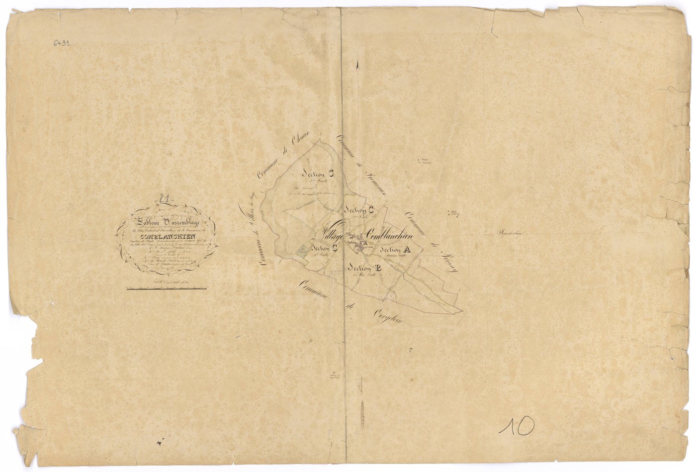 Comblanchien - Tableau d'assemblage - 3 P PLAN 193/1