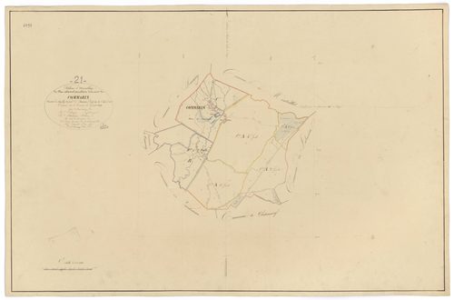 Commarin - Tableau d'assemblage - 3 P PLAN 194/1