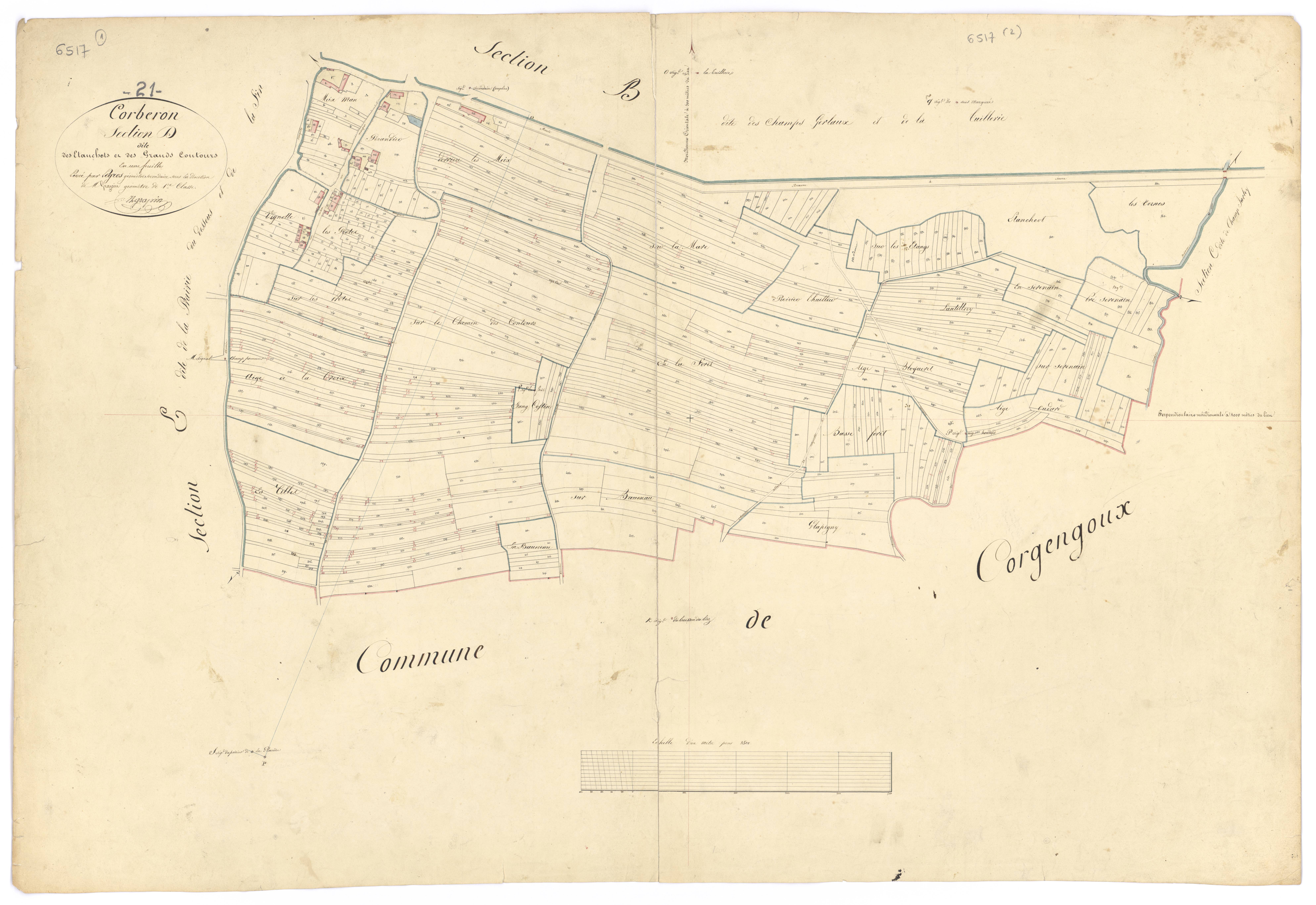 Corberon - Section D - 3 P PLAN 196/5