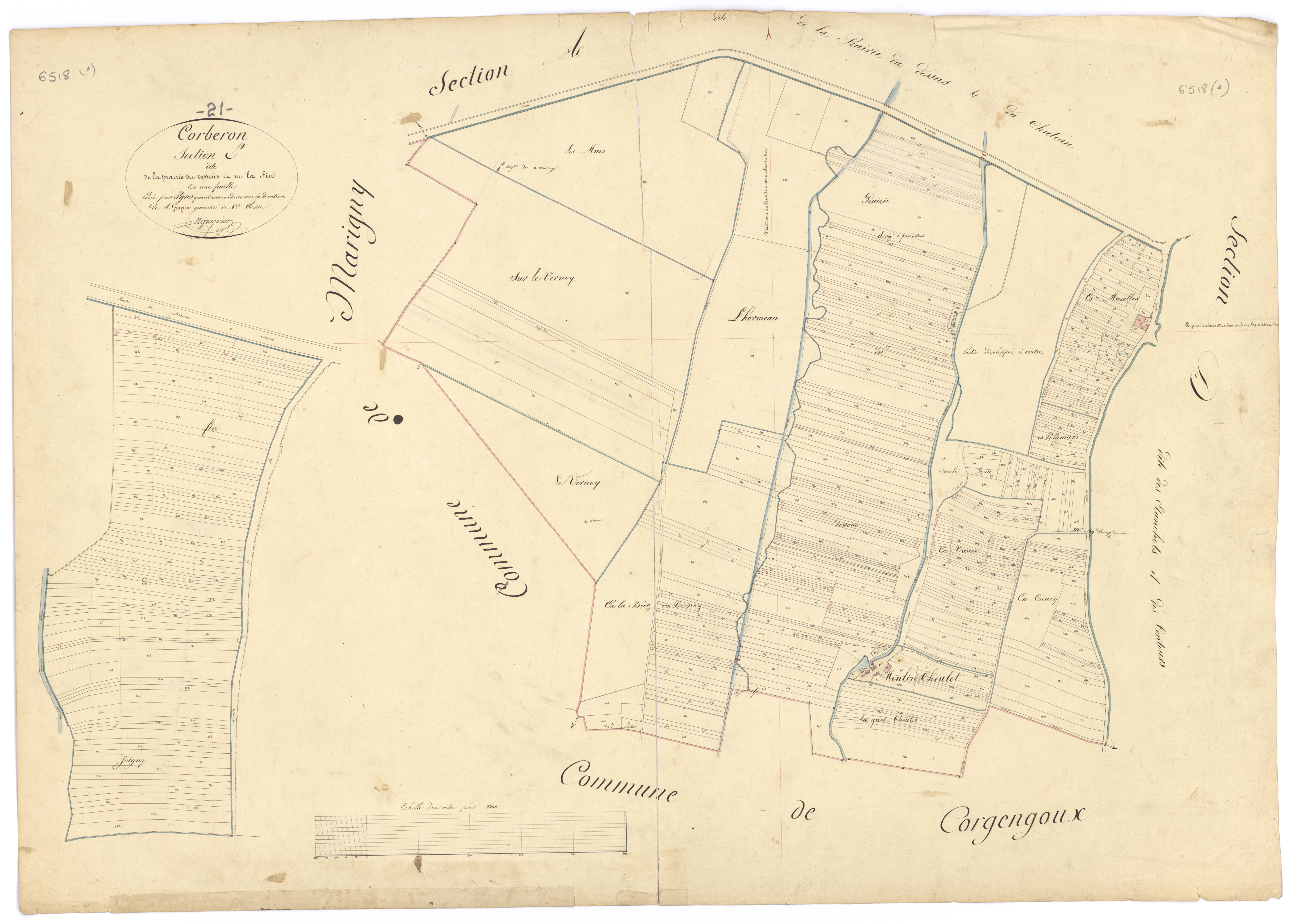 Corberon - Section E - 3 P PLAN 196/6
