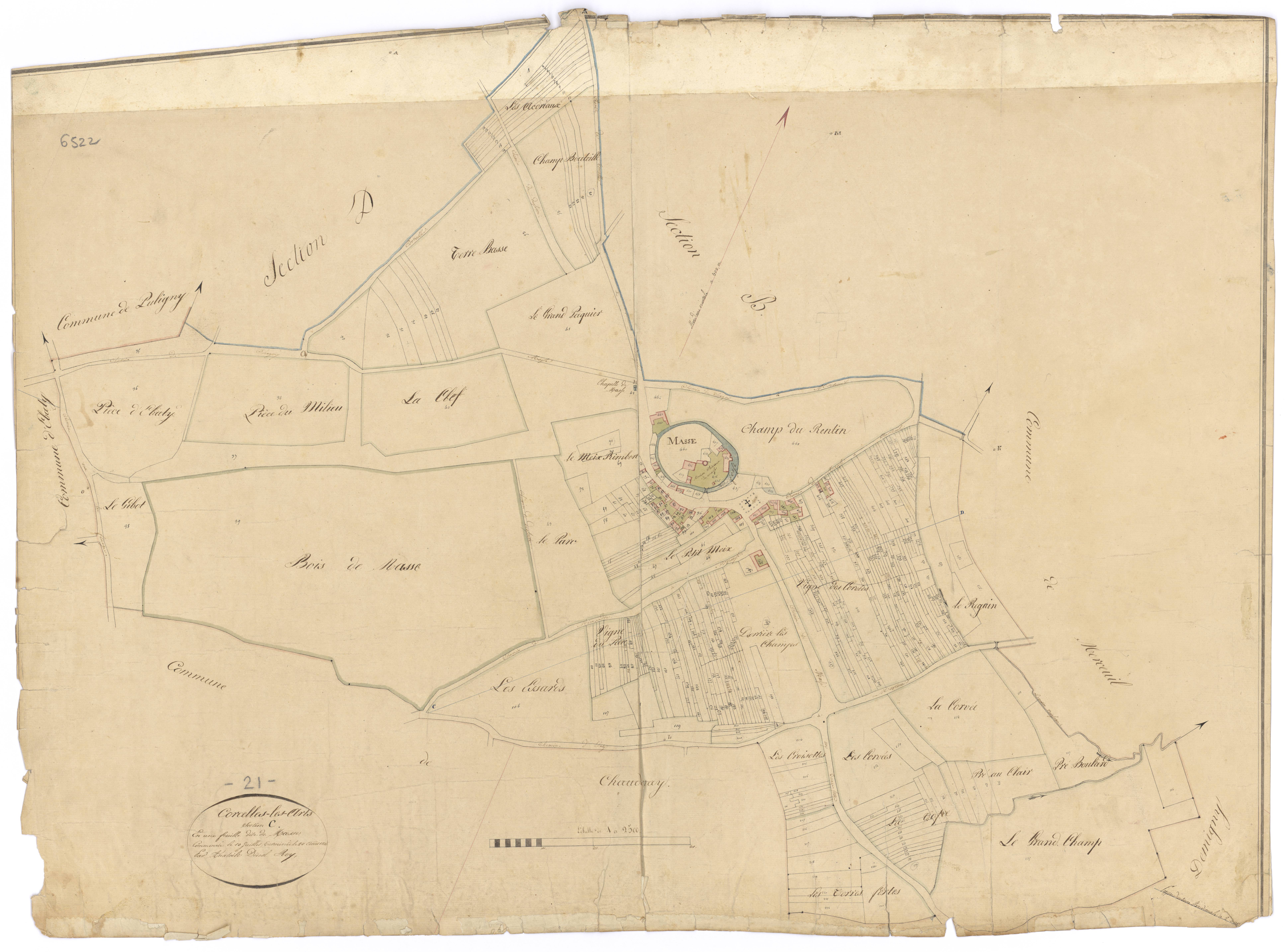 Corcelles-les-Arts - Section C - 3 P PLAN 197/4