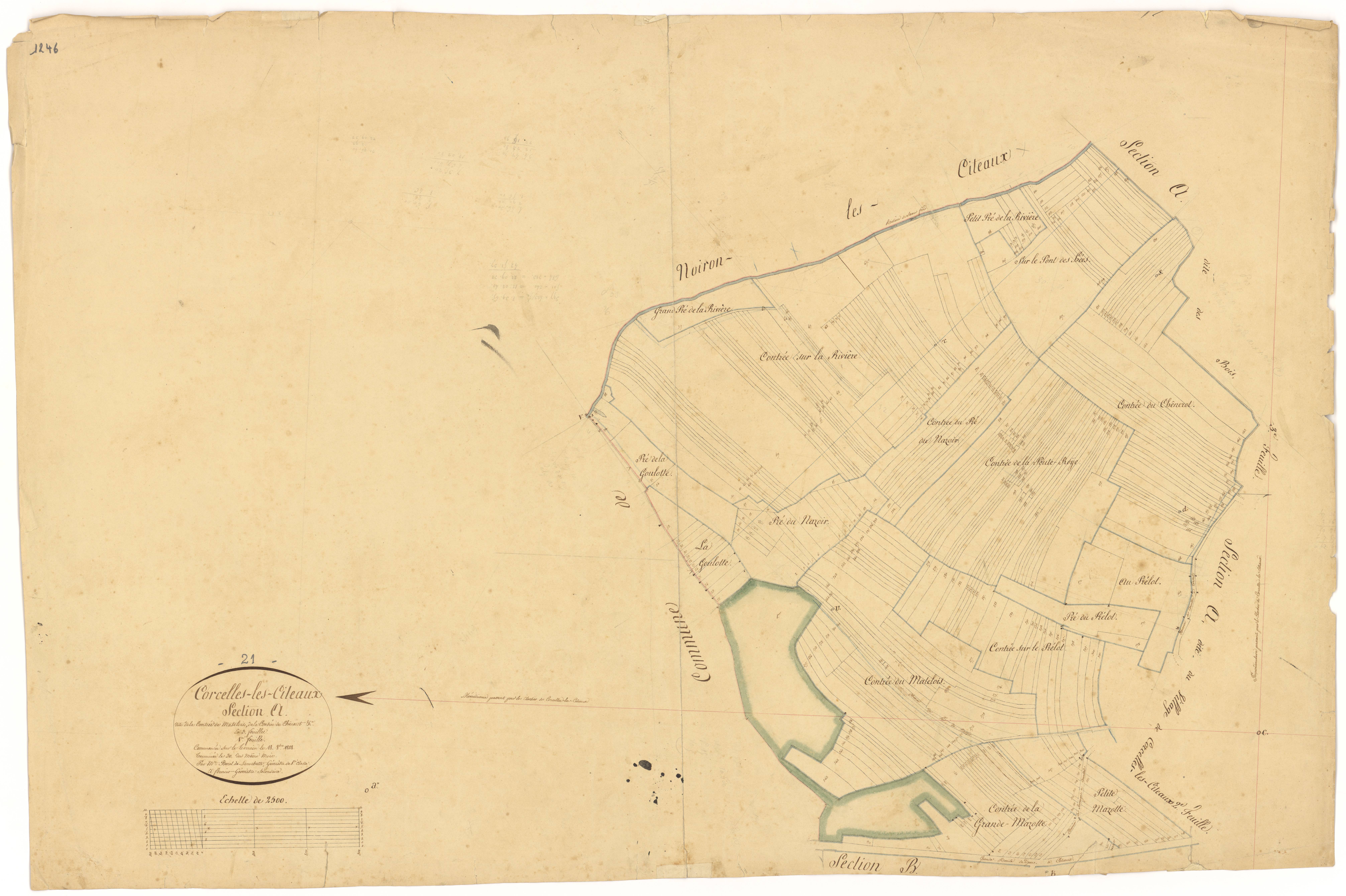 Corcelles-lès-Cîteaux - Section A1 - 3 P PLAN 199/2