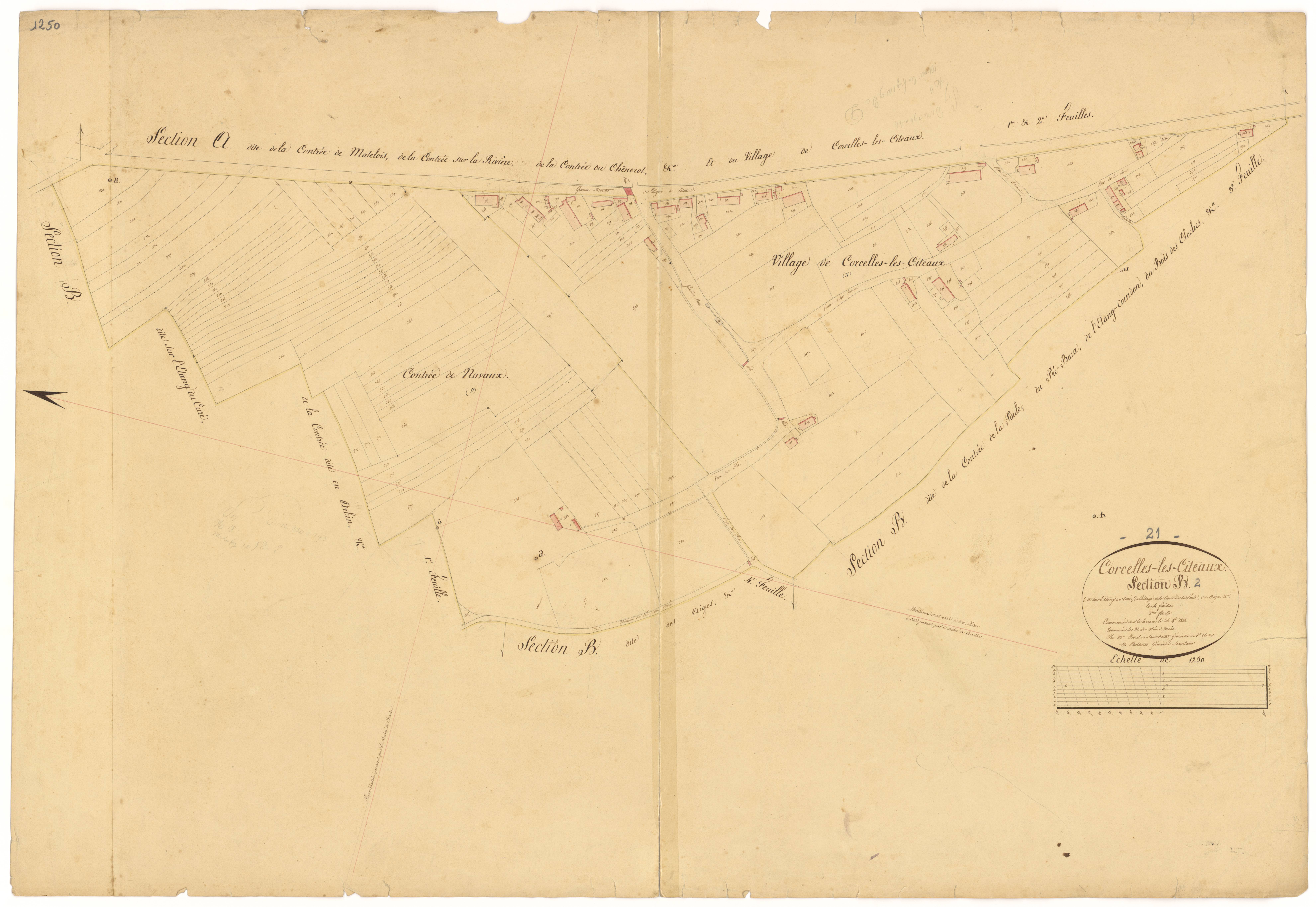 Corcelles-lès-Cîteaux - Section B2 - 3 P PLAN 199/6