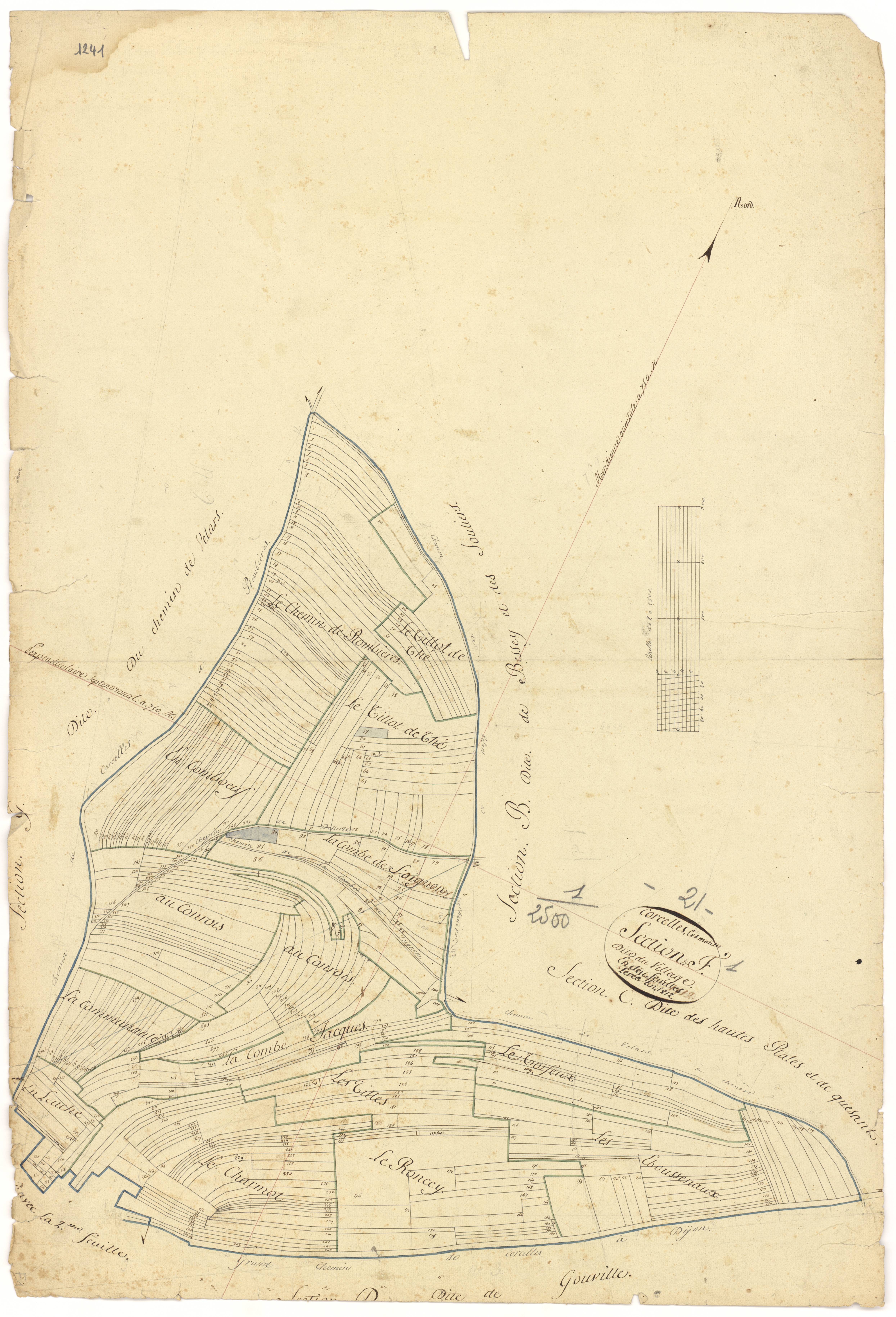 Corcelles-les-Monts - Section F1 - 3 P PLAN 198/7