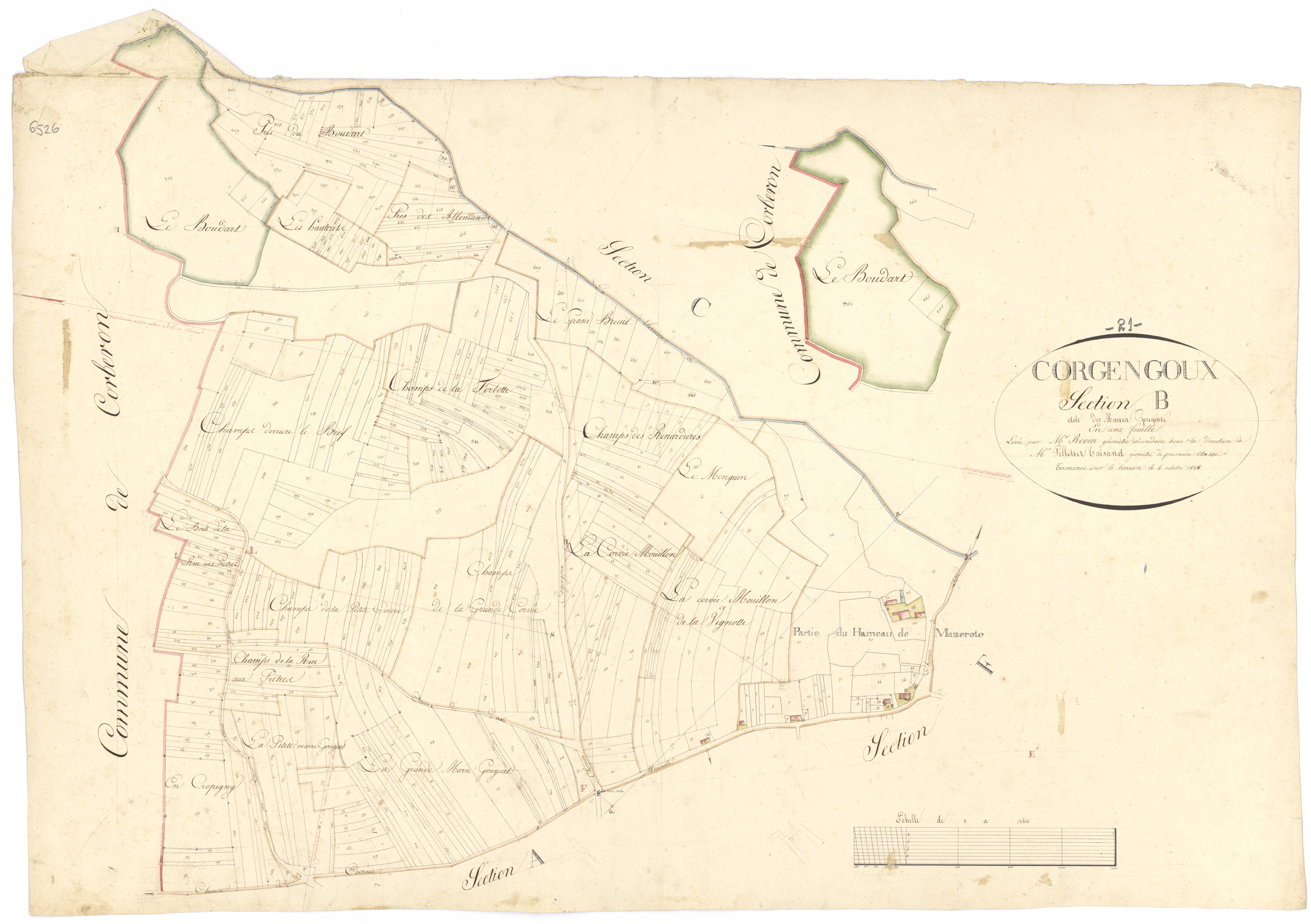 Corgengoux - Section B - 3 P PLAN 200/3