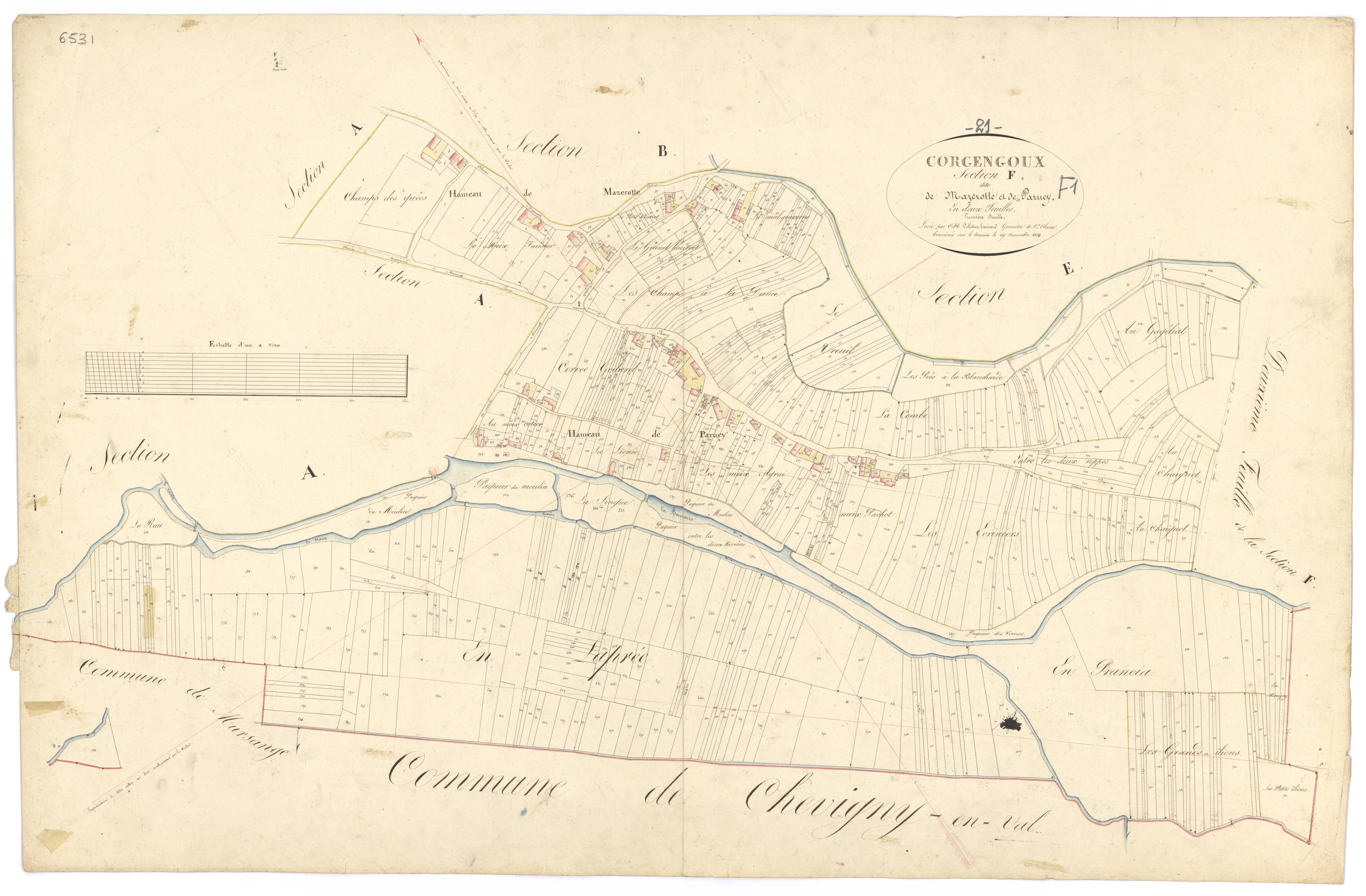 Corgengoux - Section F1 - 3 P PLAN 200/8