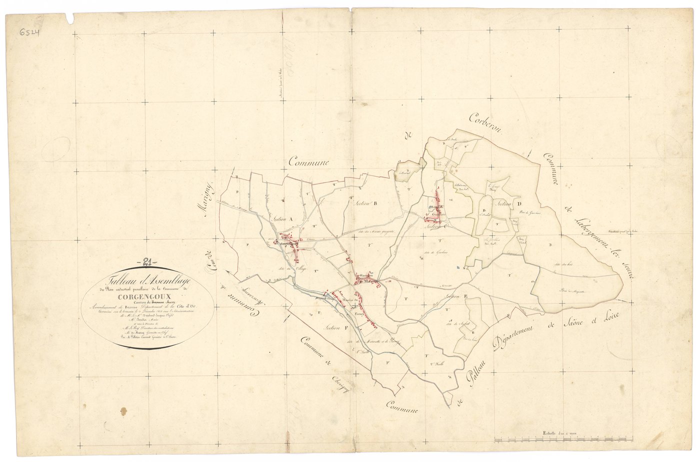 Corgengoux - Tableau d'assemblage - 3 P PLAN 200/1