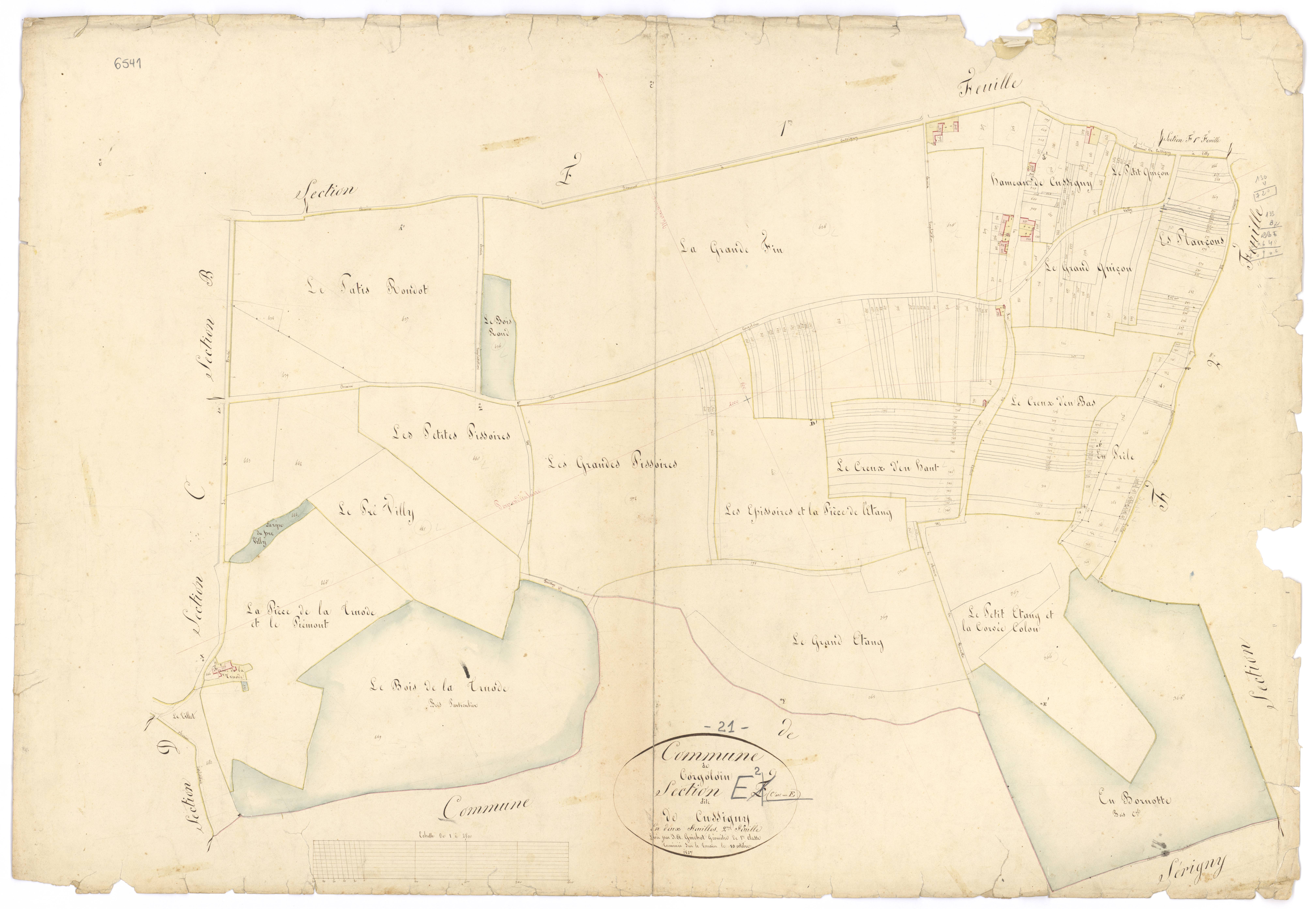 Corgoloin - Section E2 - 3 P PLAN 201/9
