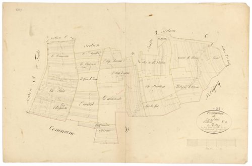 Corgoloin - Section D2 - 3 P PLAN 201/7