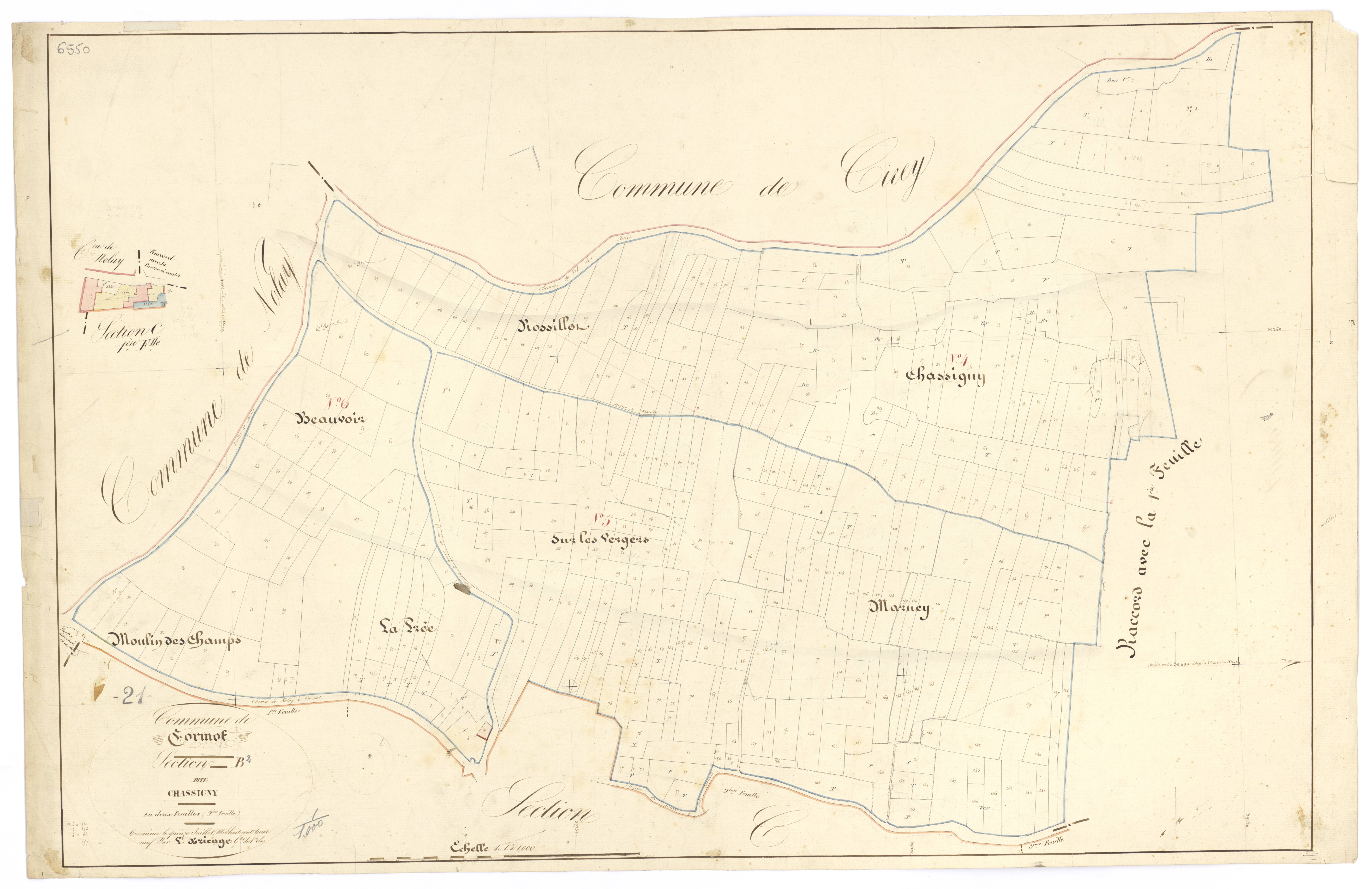 Cormot-le-Grand - Section B2 - 3 P PLAN 202/7