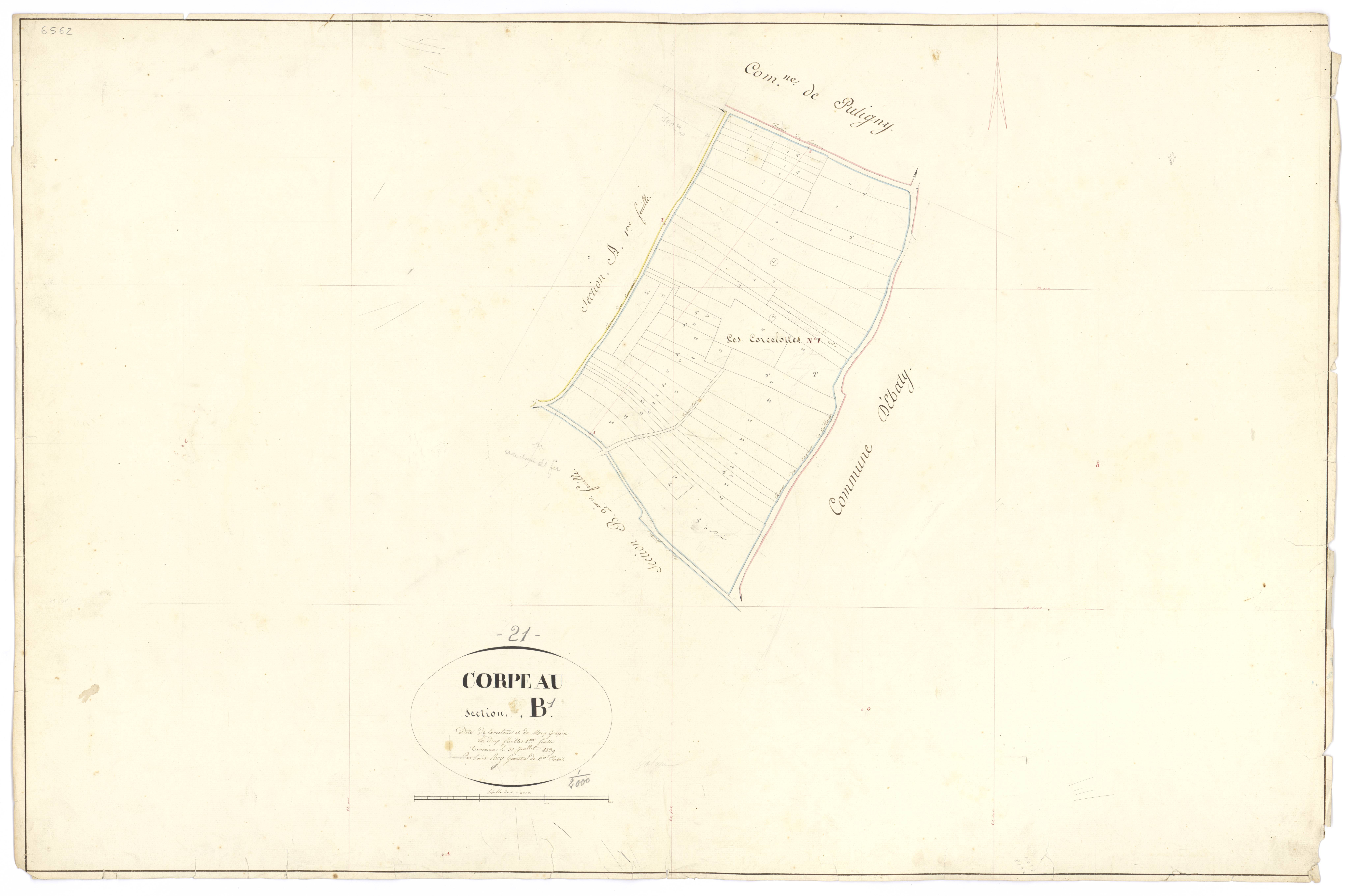 Corpeau - Section B1 - 3 P PLAN 203/7
