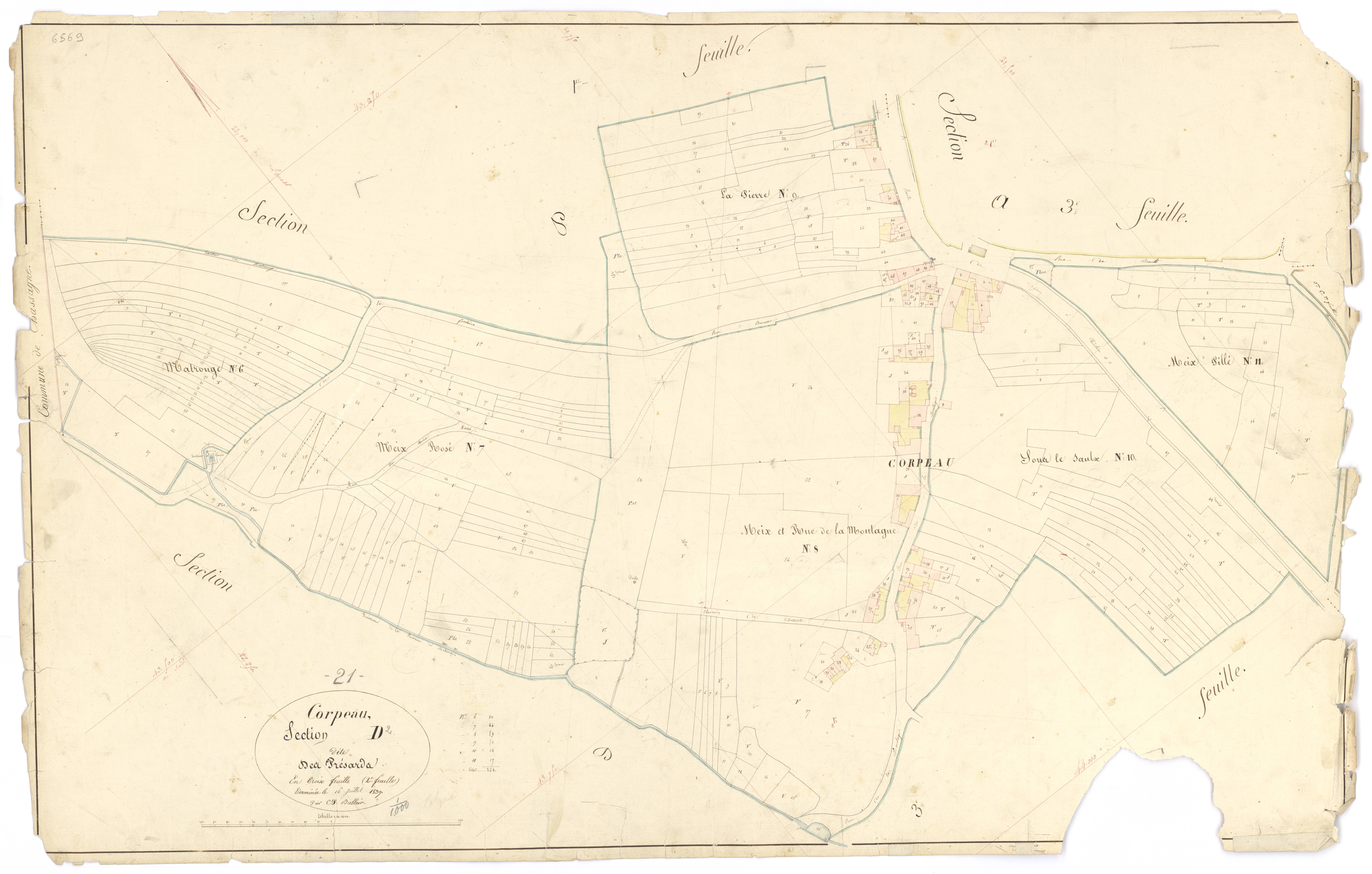 Corpeau - Section D2 - 3 P PLAN 203/14