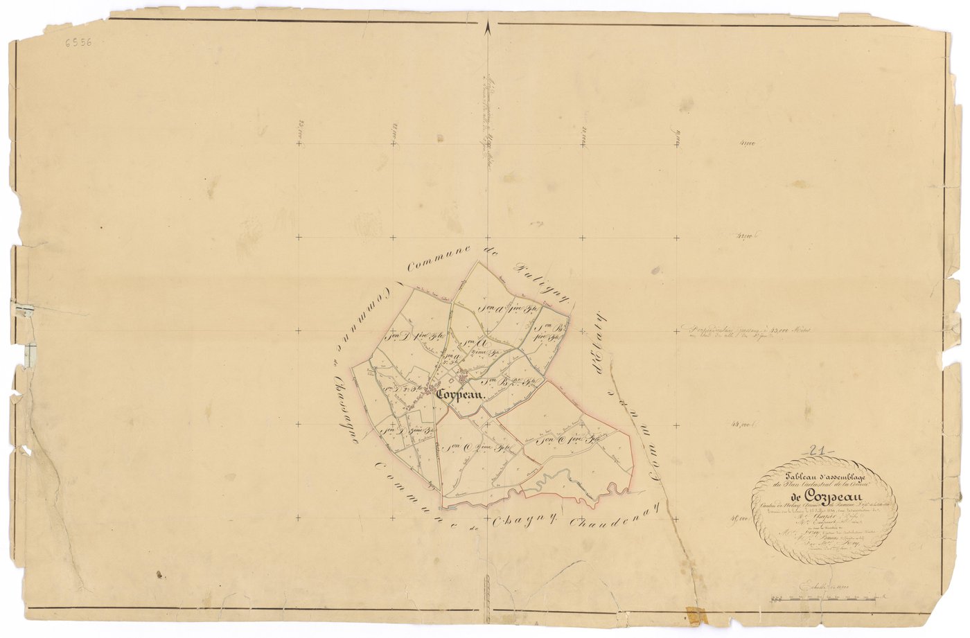 Corpeau - Tableau d'assemblage - 3 P PLAN 203/1