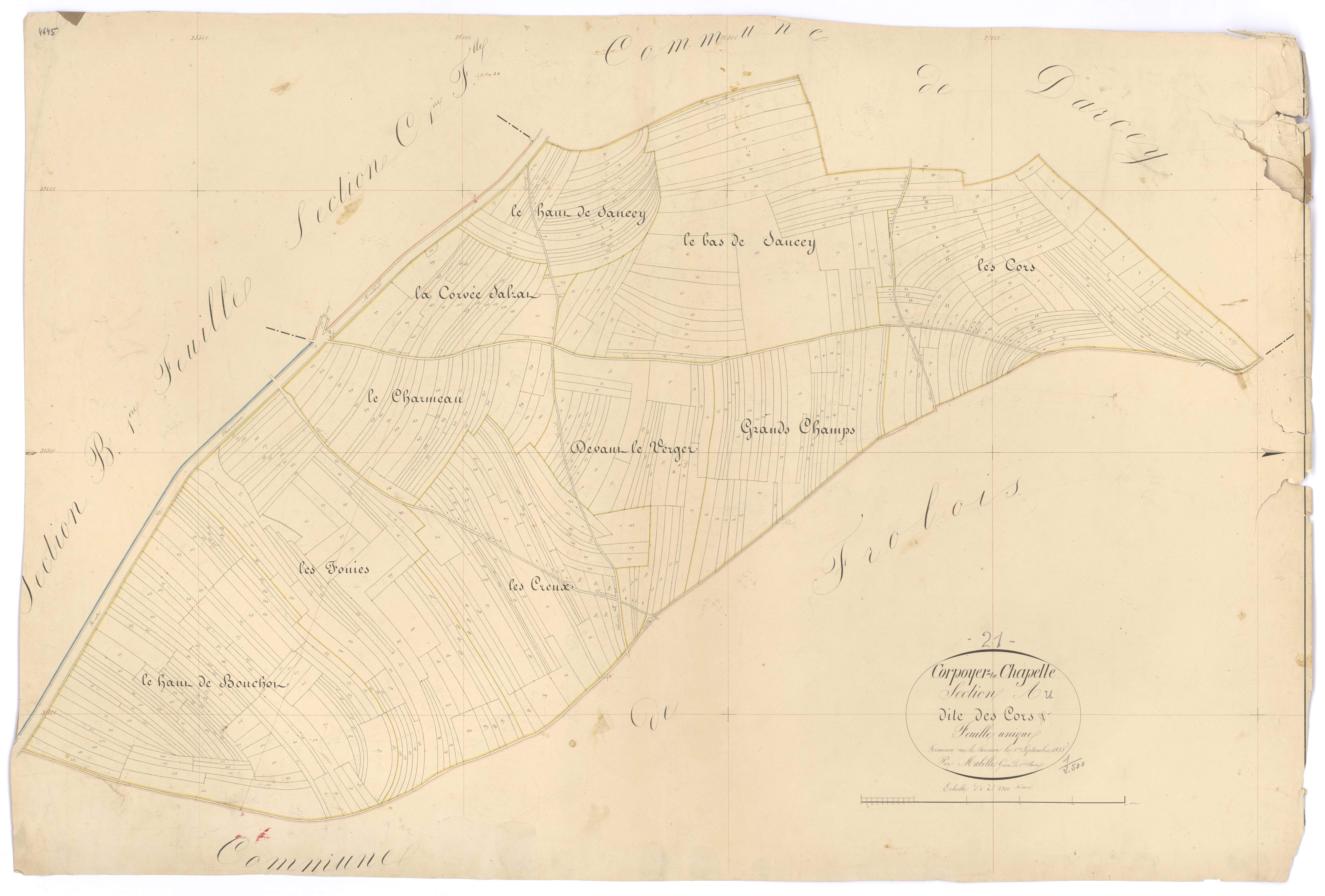 Corpoyer-la-Chapelle - Section A - 3 P PLAN 204/2